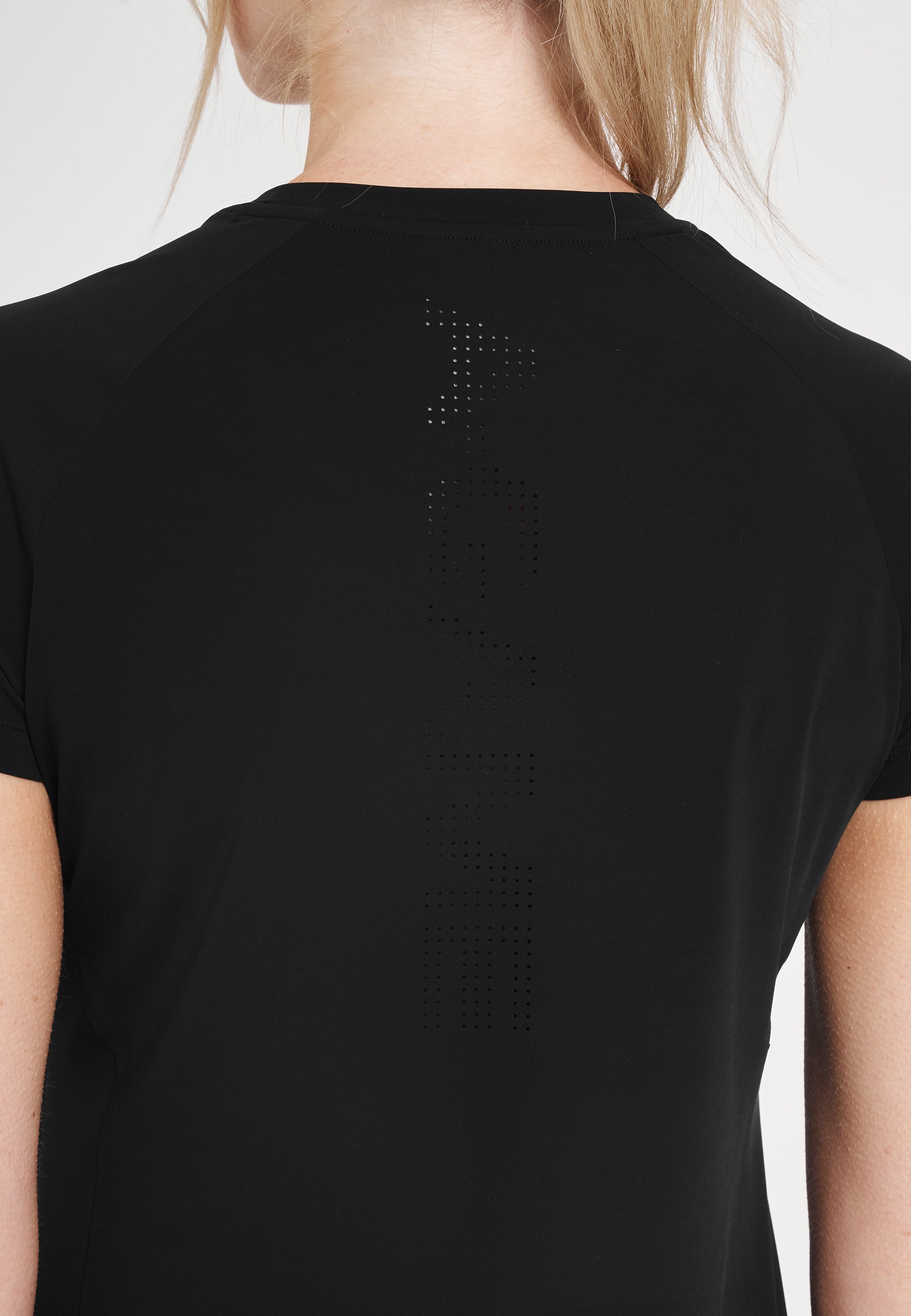 WOMENS A-GAME SHORT SLEEVE TRAINING T-SHIRT - BLACK