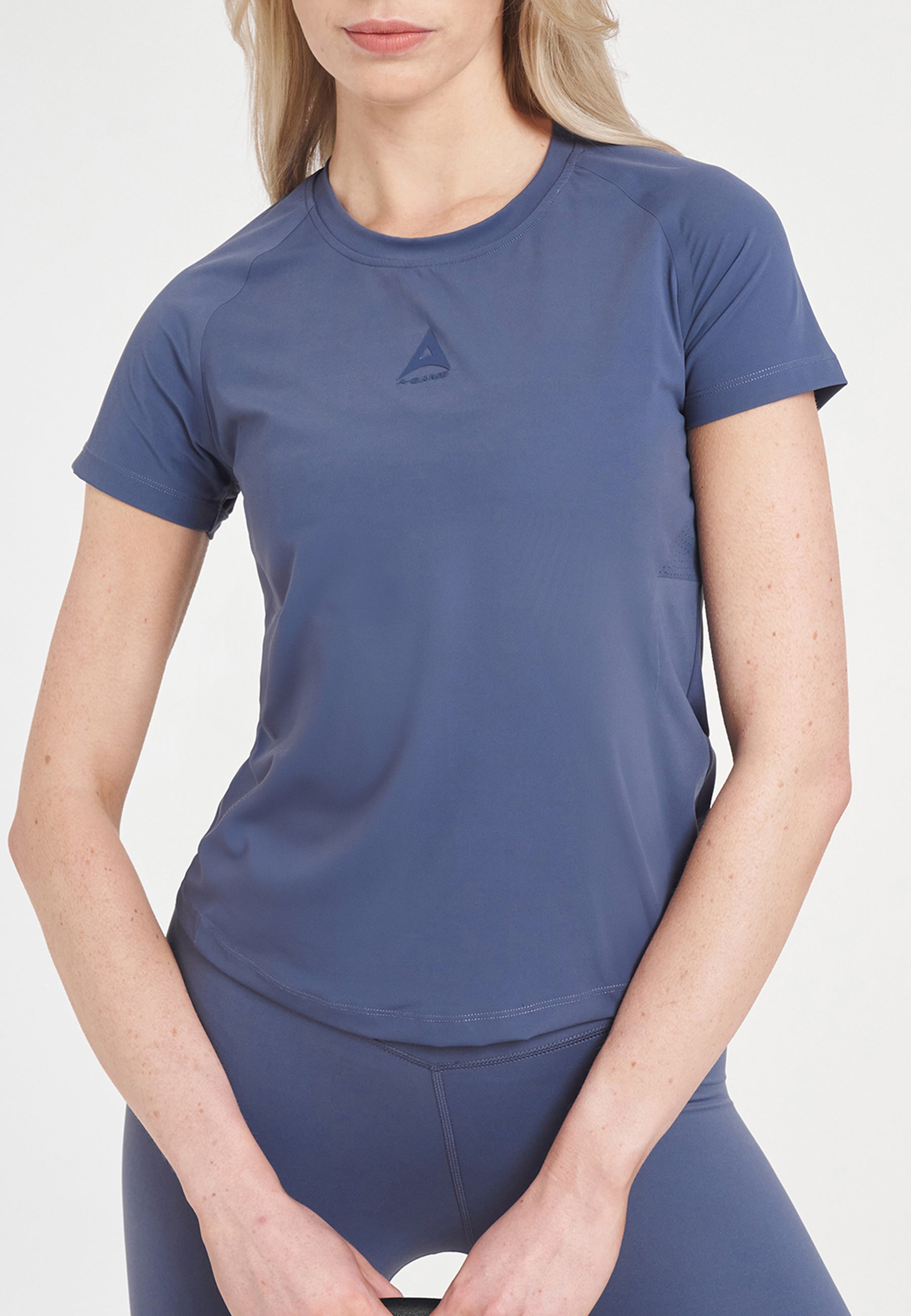 WOMENS A-GAME SHORT SLEEVE TRAINING T-SHIRT - BLUE