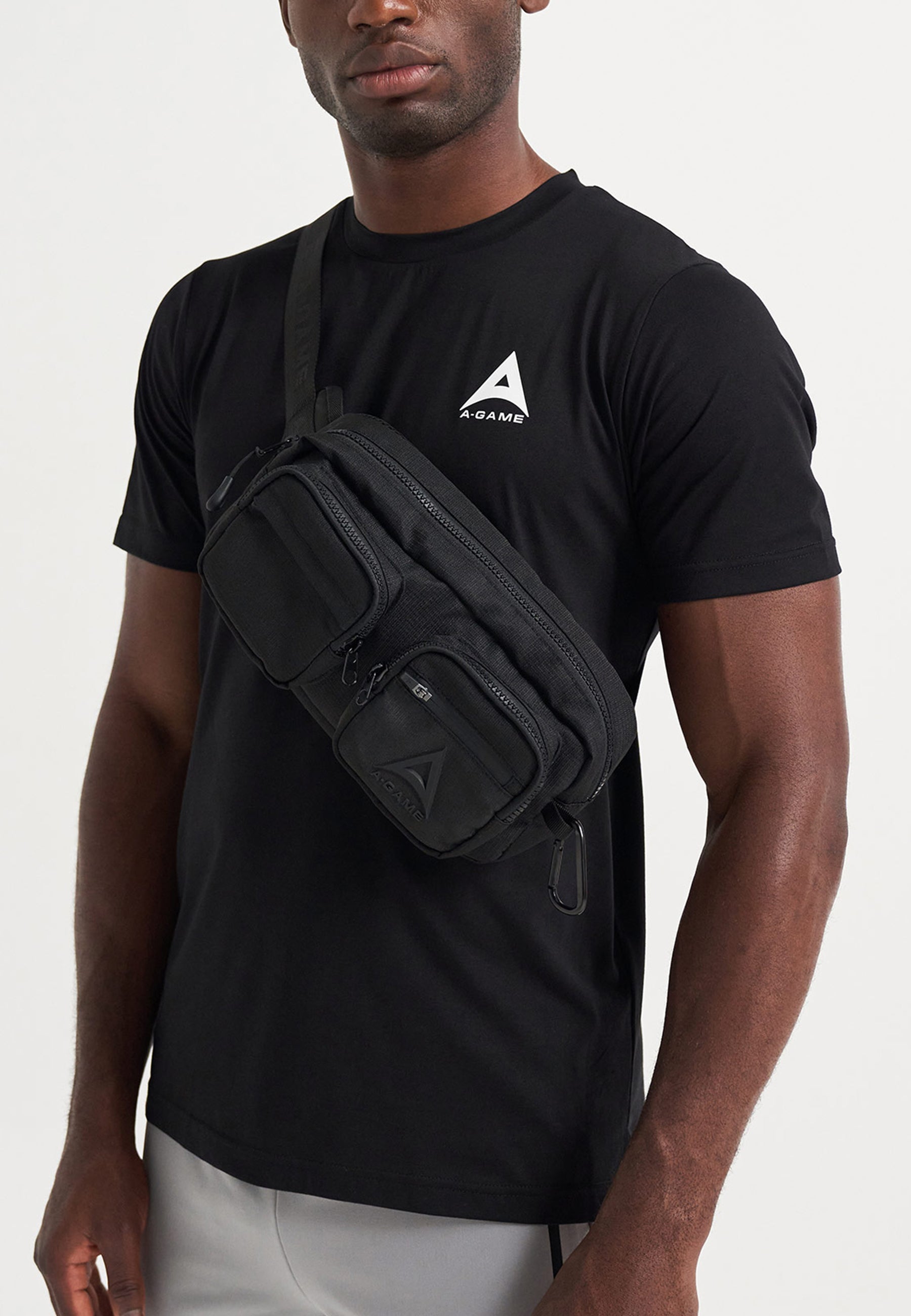 MENS A-GAME STAR GRAPHIC LOGO T-SHIRT - BLACK