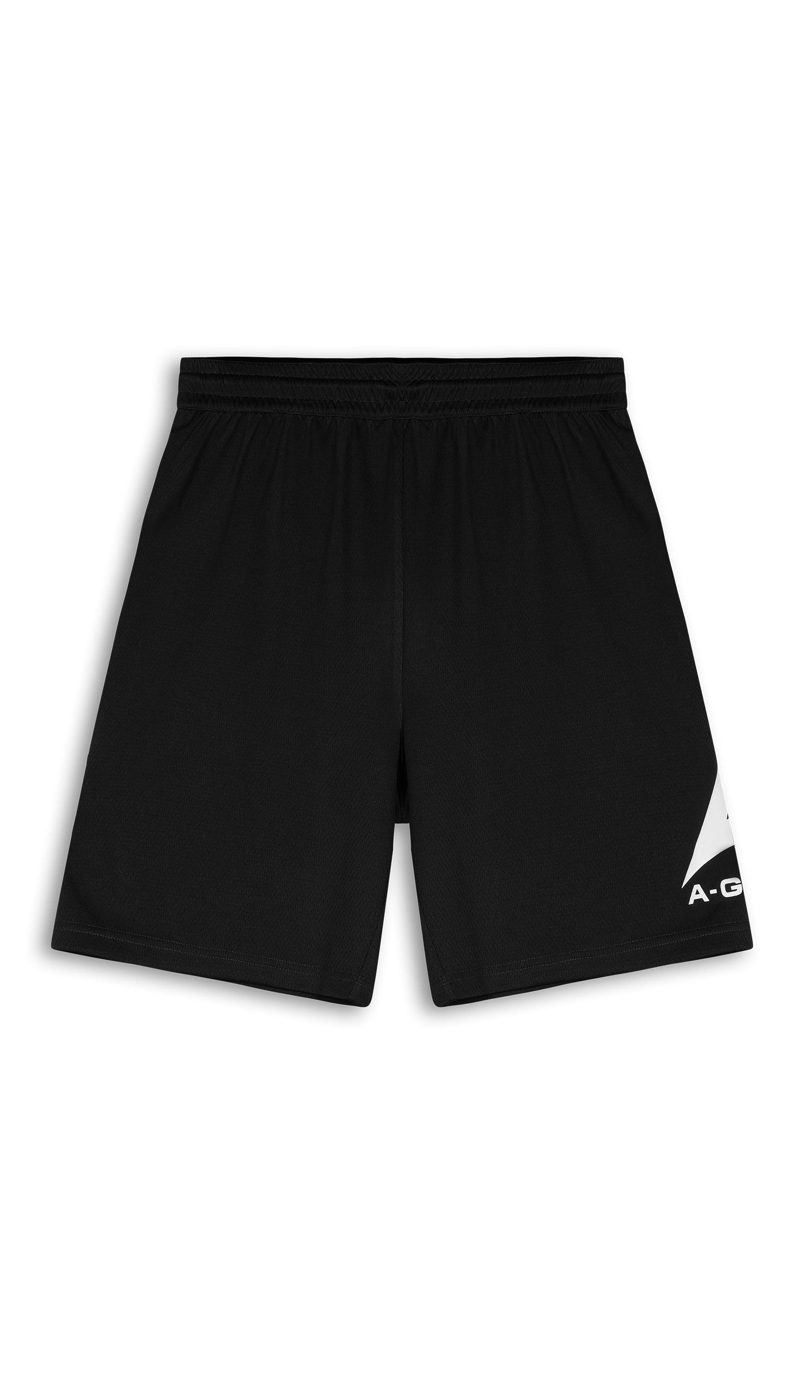 MENS A-GAME LOGO BASKETBALL SHORTS - BLACK