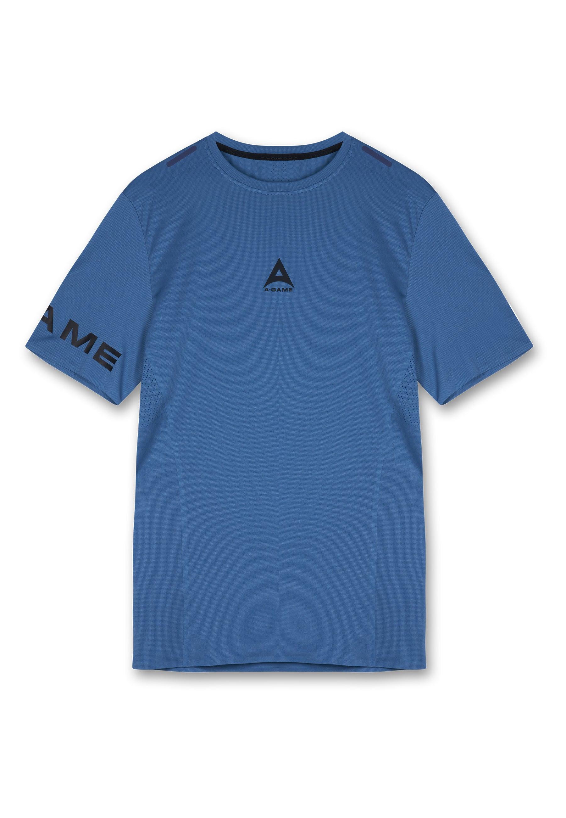 MENS A-GAME PERFORMANCE TRAINING T-SHIRT - OCEAN BLUE