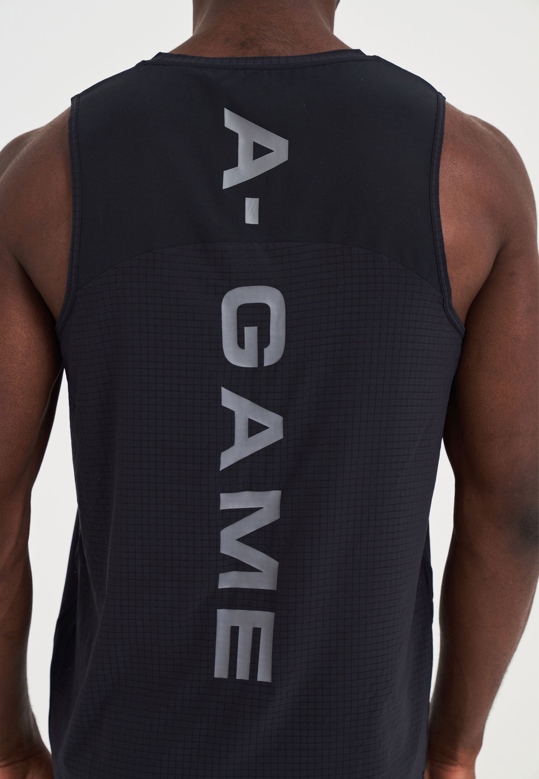 MENS A-GAME MESH TRAINING VEST - BLACK