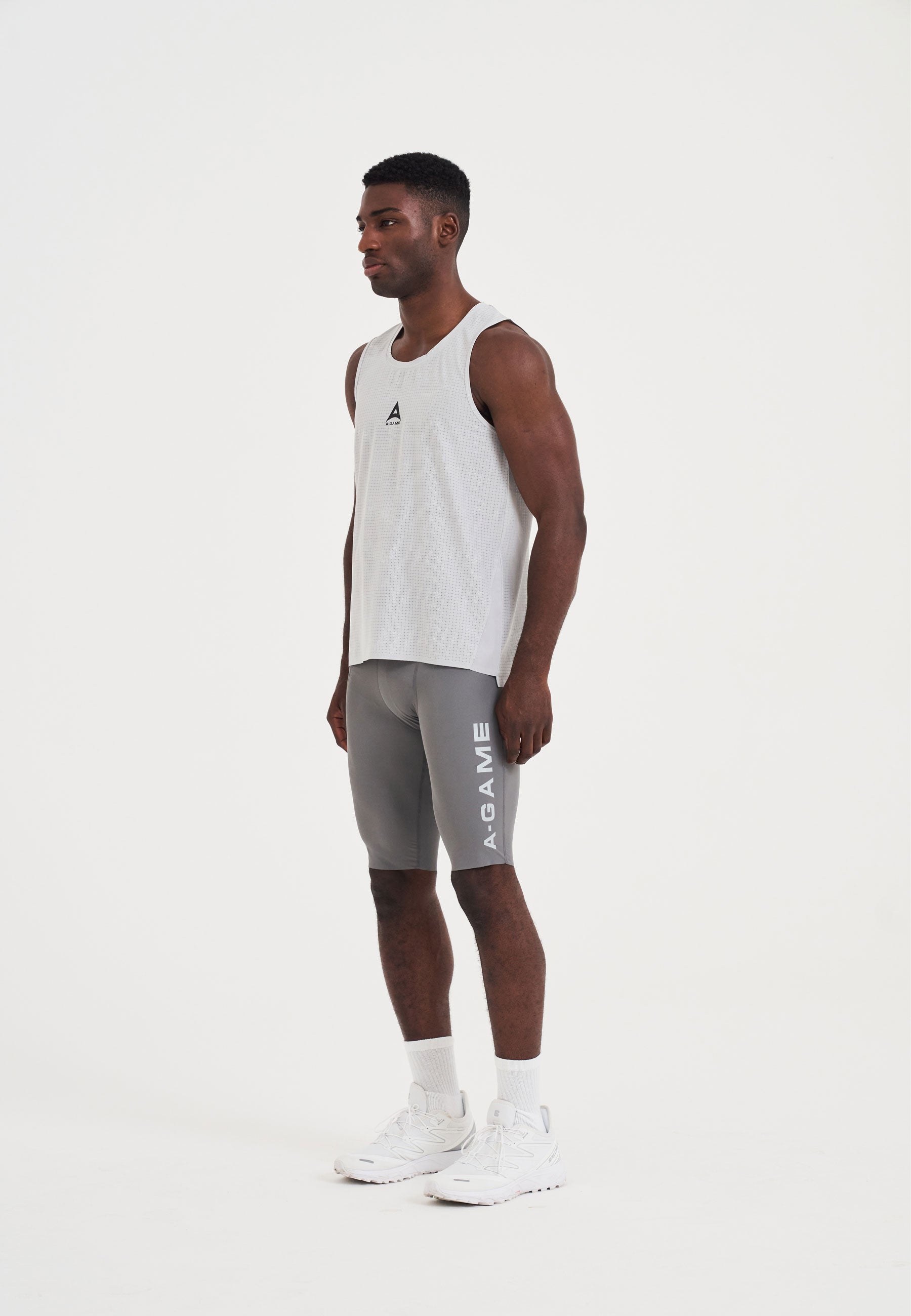 MENS A-GAME MESH TRAINING VEST - GREY