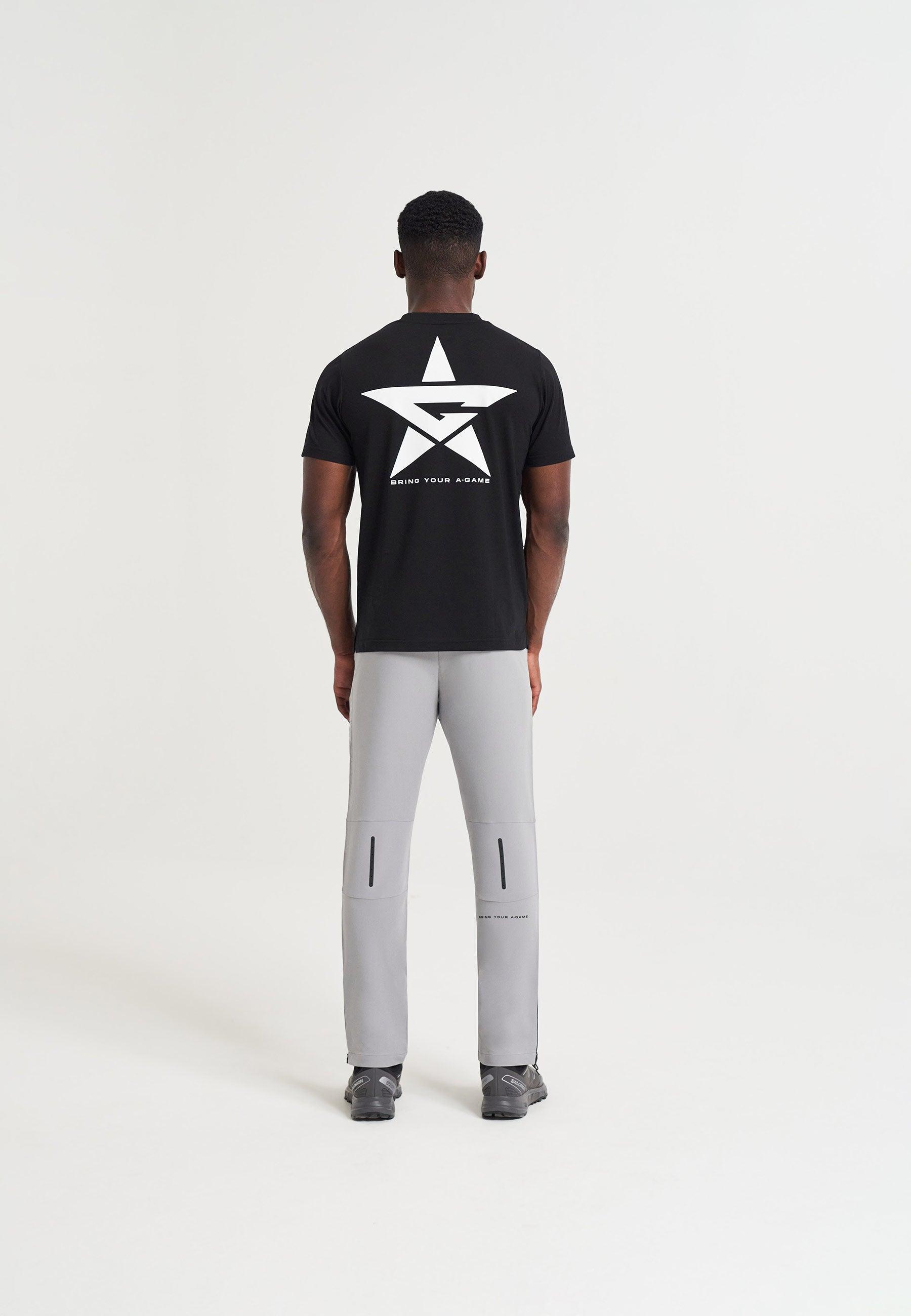 MENS A-GAME STAR GRAPHIC LOGO T-SHIRT - BLACK