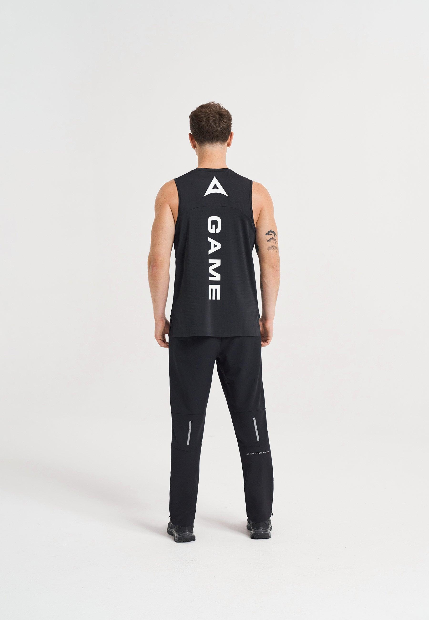 MENS A-GAME TRAINING TANK TOP - BLACK