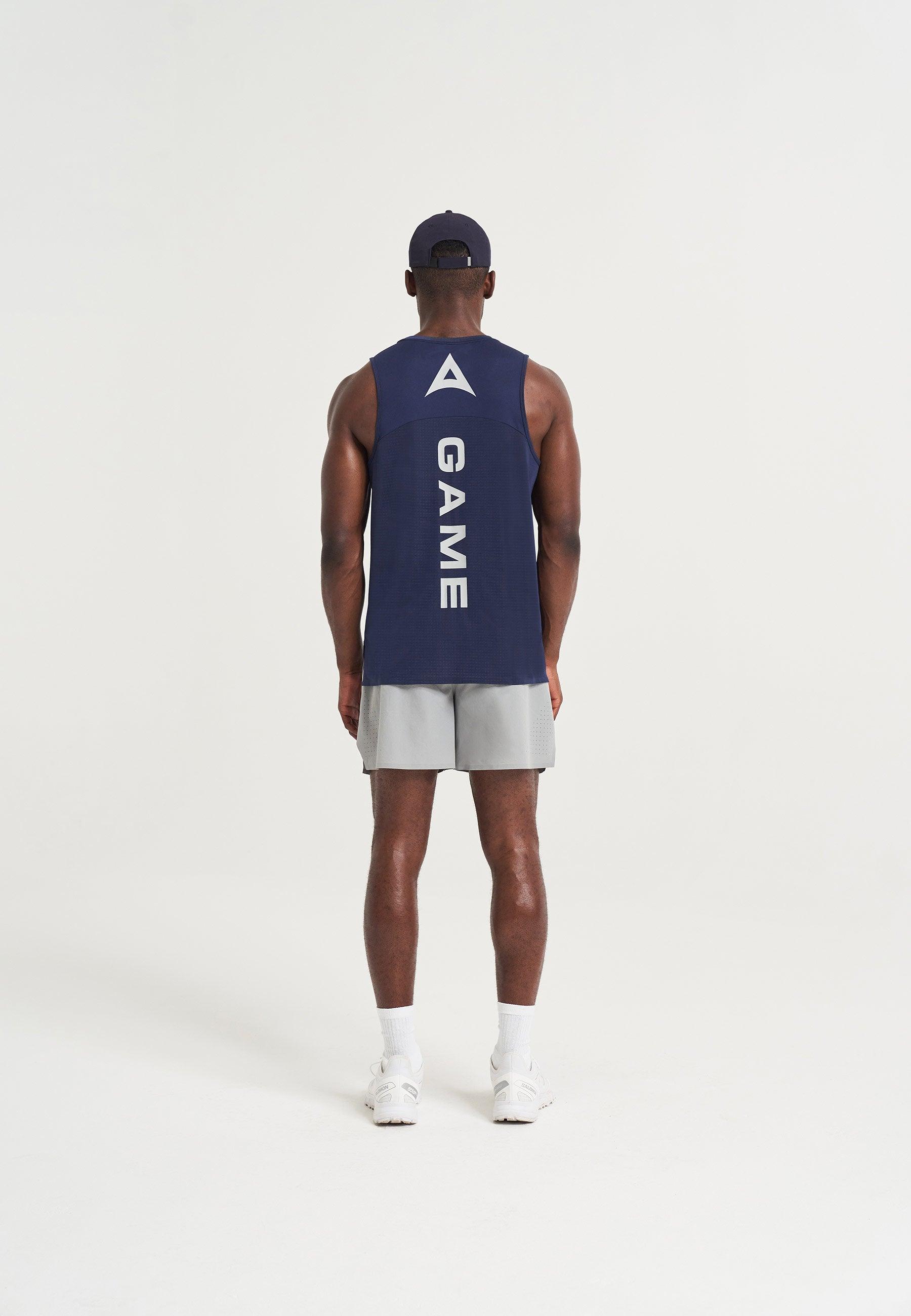 MENS A-GAME TRAINING TANK TOP - NAVY