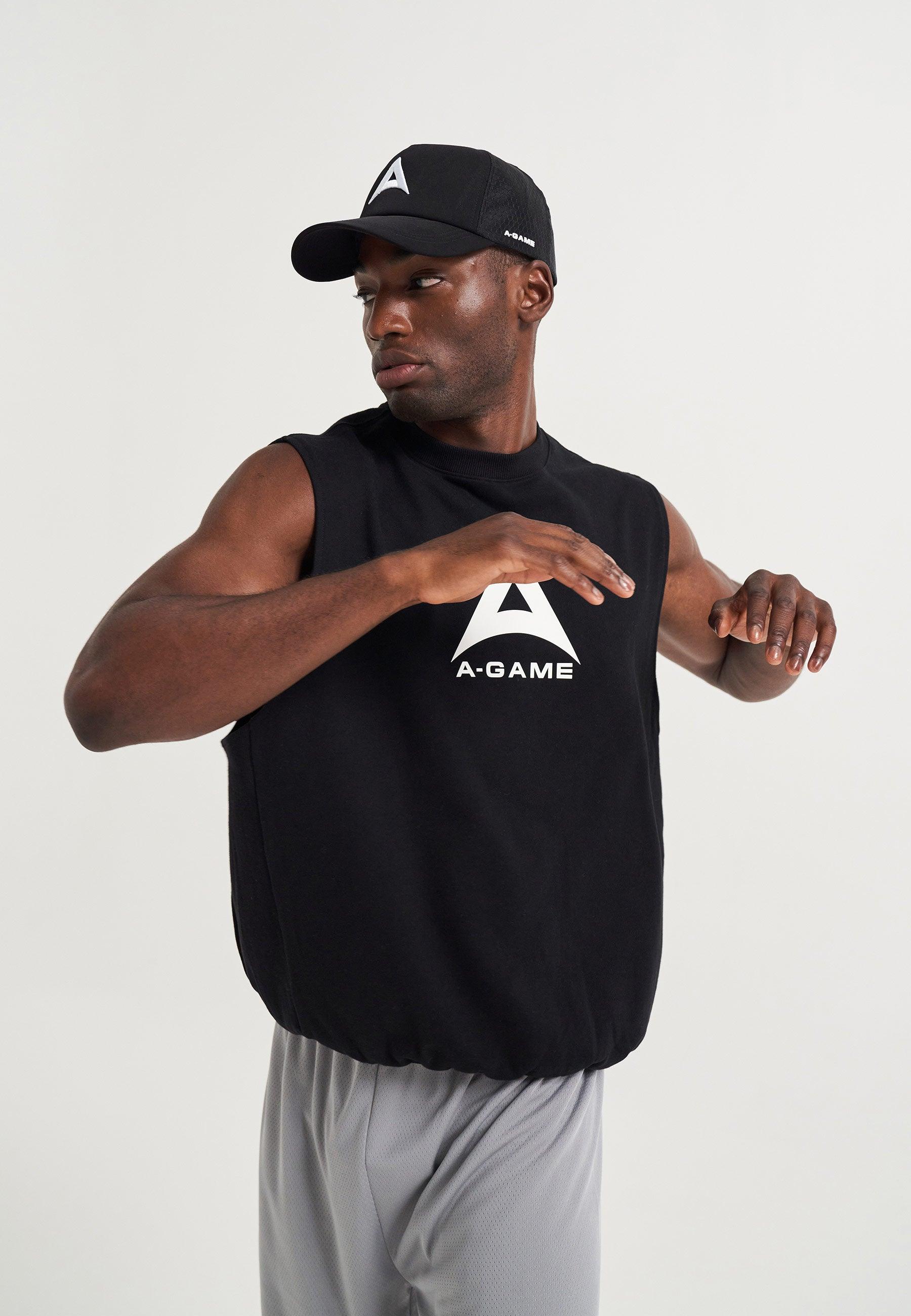 UNISEX A-GAME MESH TRAINING CAP - BLACK