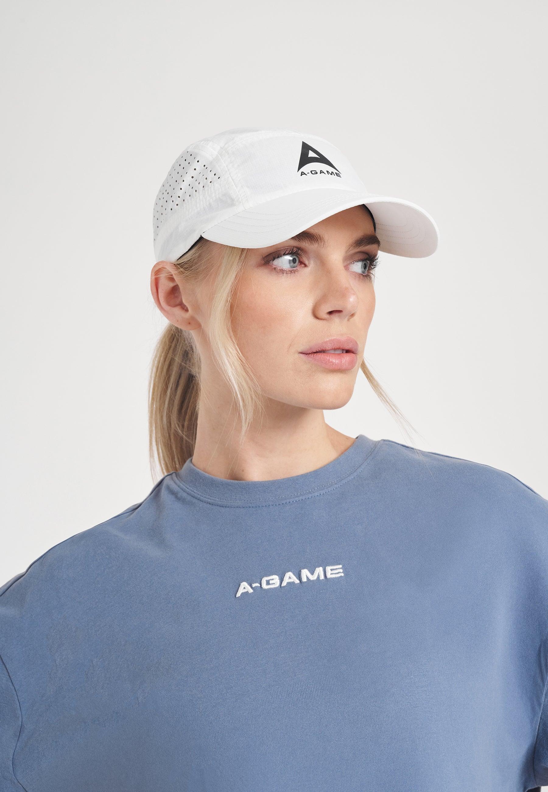 UNISEX A-GAME PERFORMANCE RUNNING CAP - WHITE