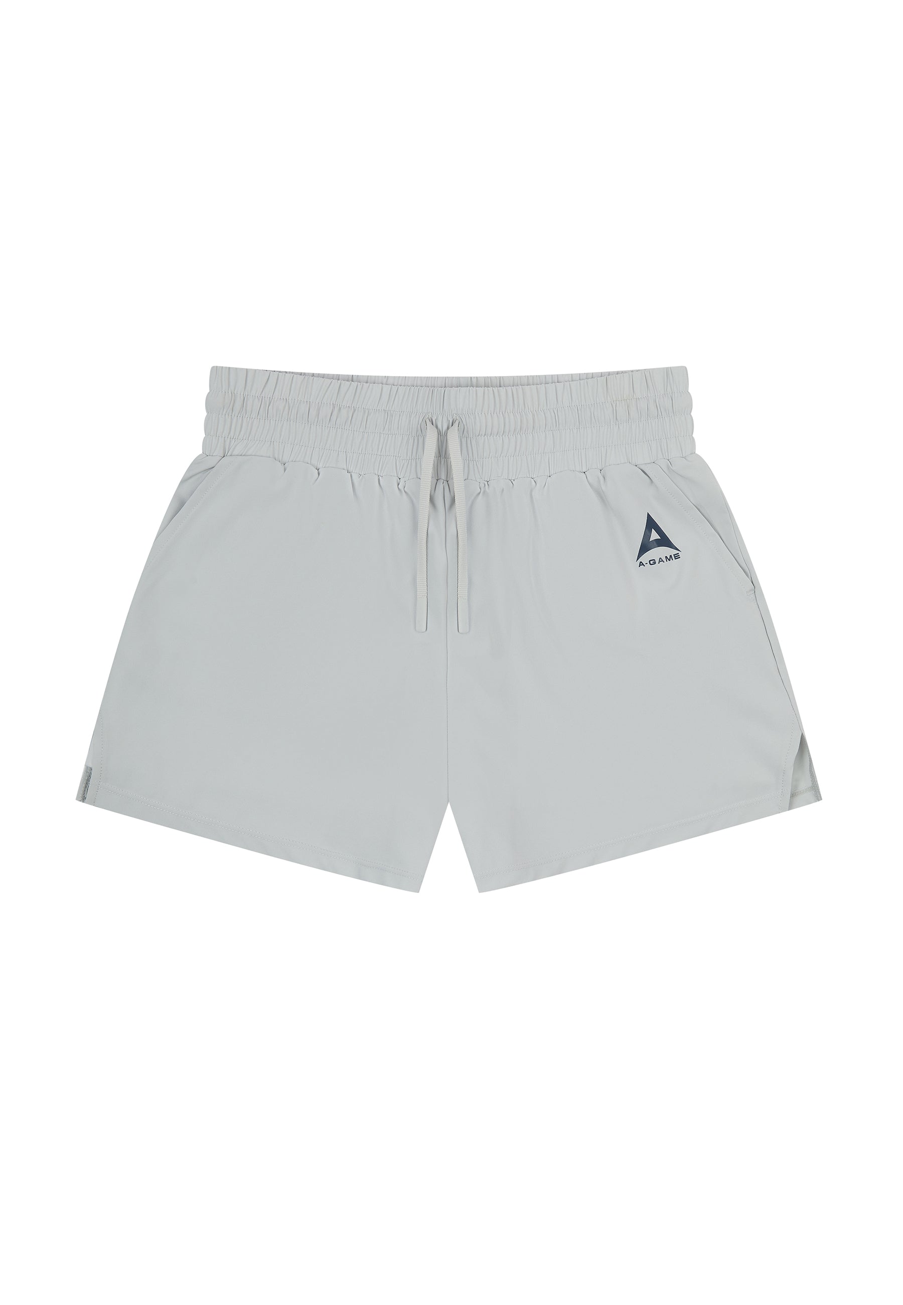 WOMENS A-GAME TRAINING RUNNER SHORTS - GREY