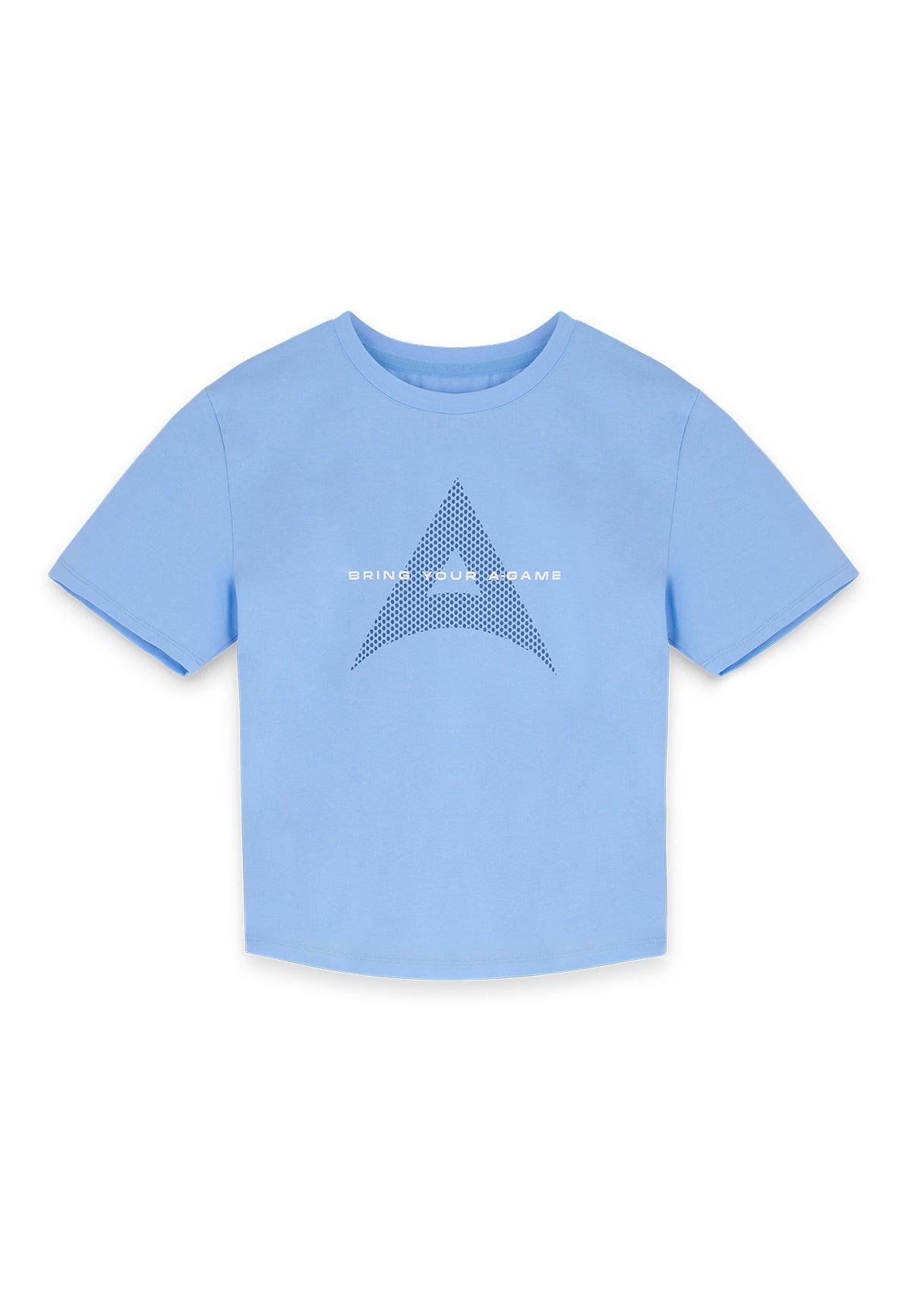 WOMENS A-GAME BRING YOUR A-GAME SHORT SLEEVE T-SHIRT - BLUE