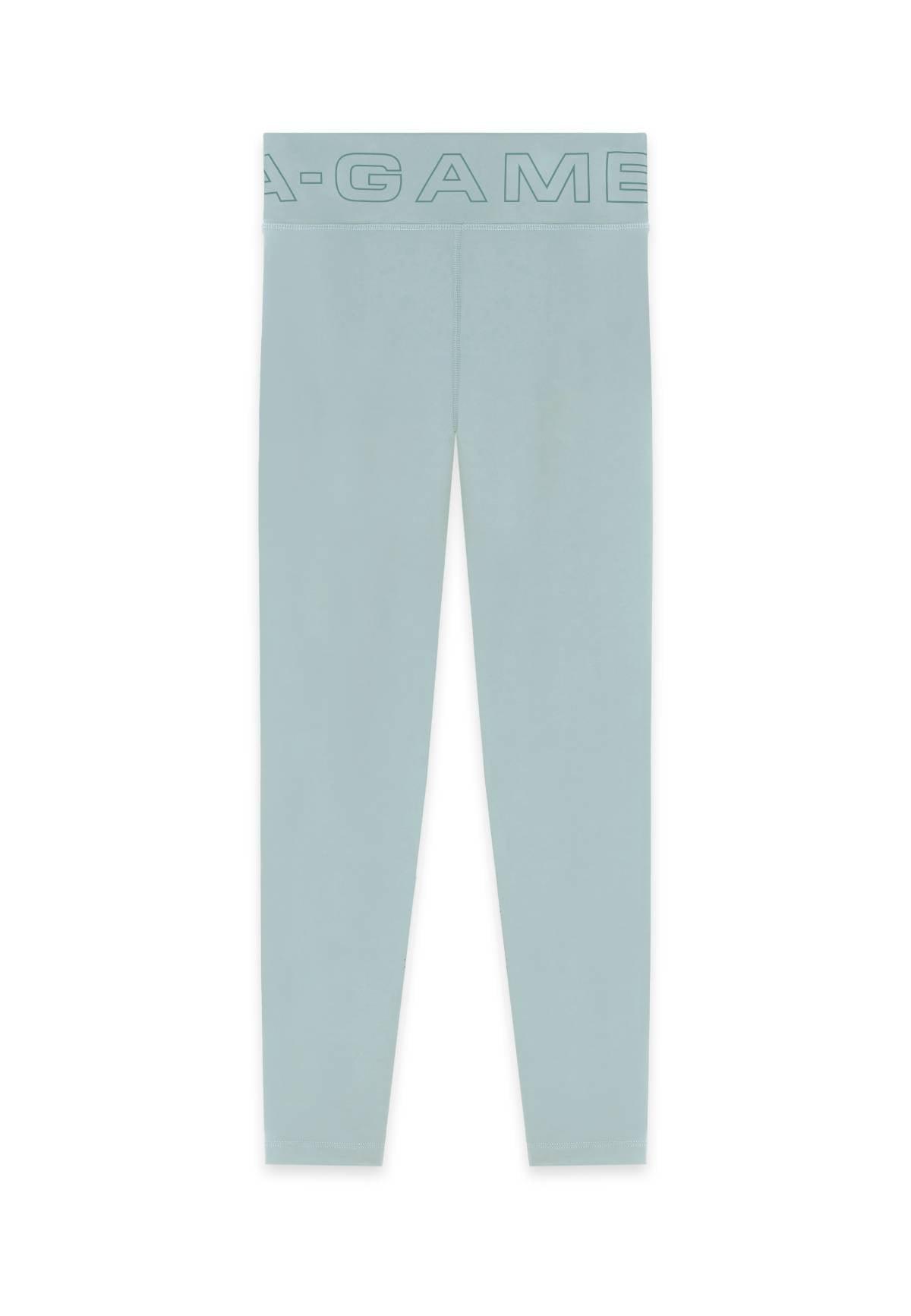 WOMENS A-GAME WRAPPED YOGA LEGGINGS - SAGE GREEN