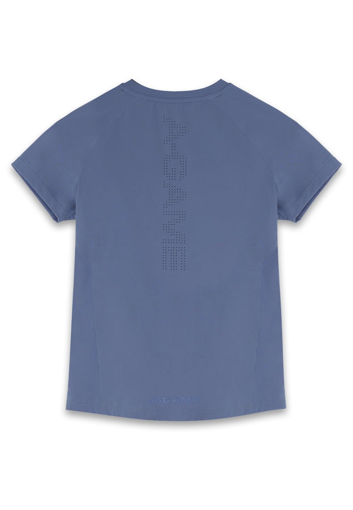 WOMENS A-GAME SHORT SLEEVE TRAINING T-SHIRT - BLUE