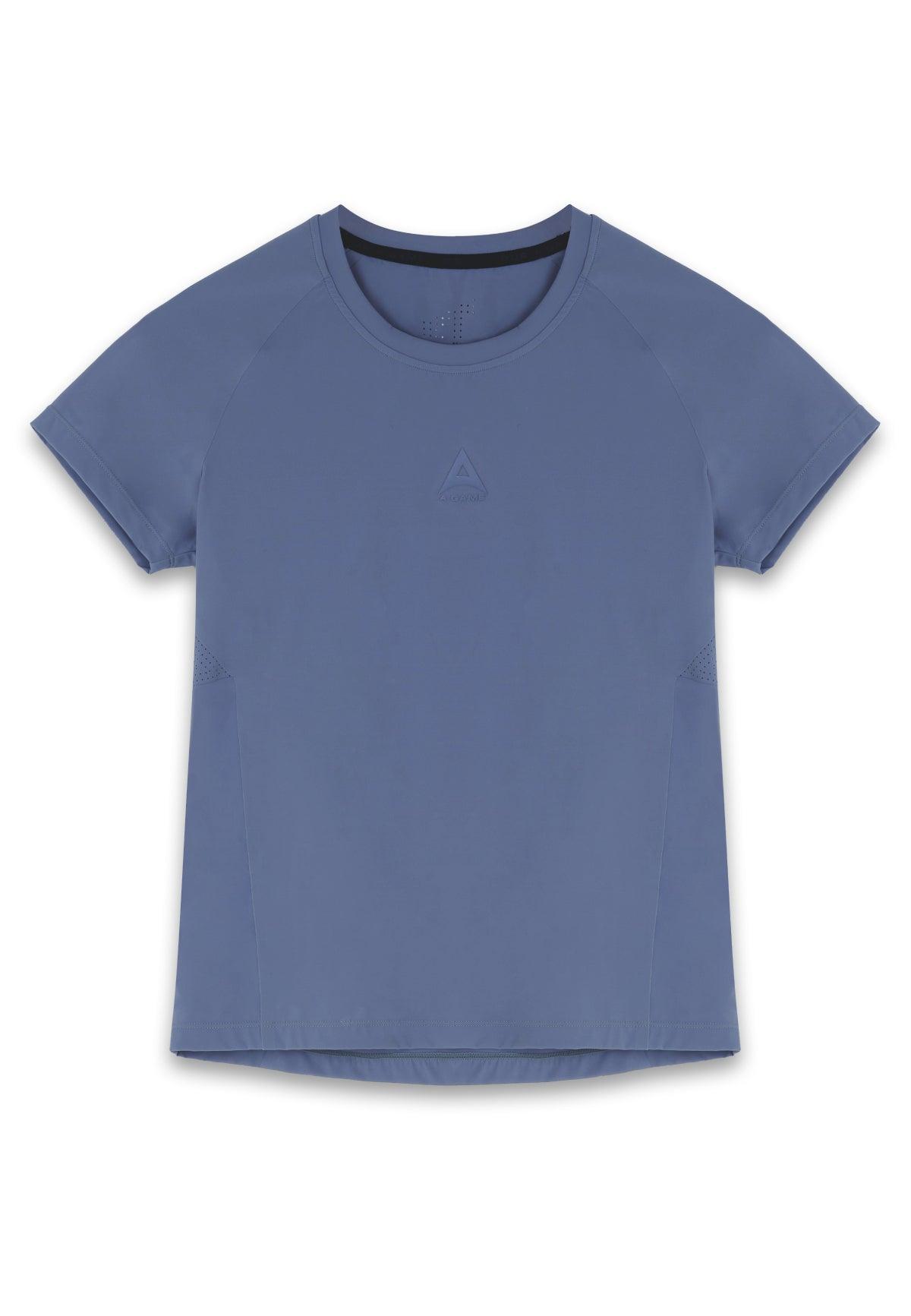 WOMENS A-GAME SHORT SLEEVE TRAINING T-SHIRT - BLUE