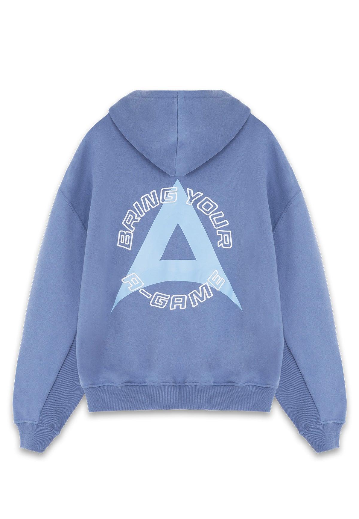 WOMENS BRING YOUR A-GAME GRAPHIC HOODIE - ELEMENTAL BLUE