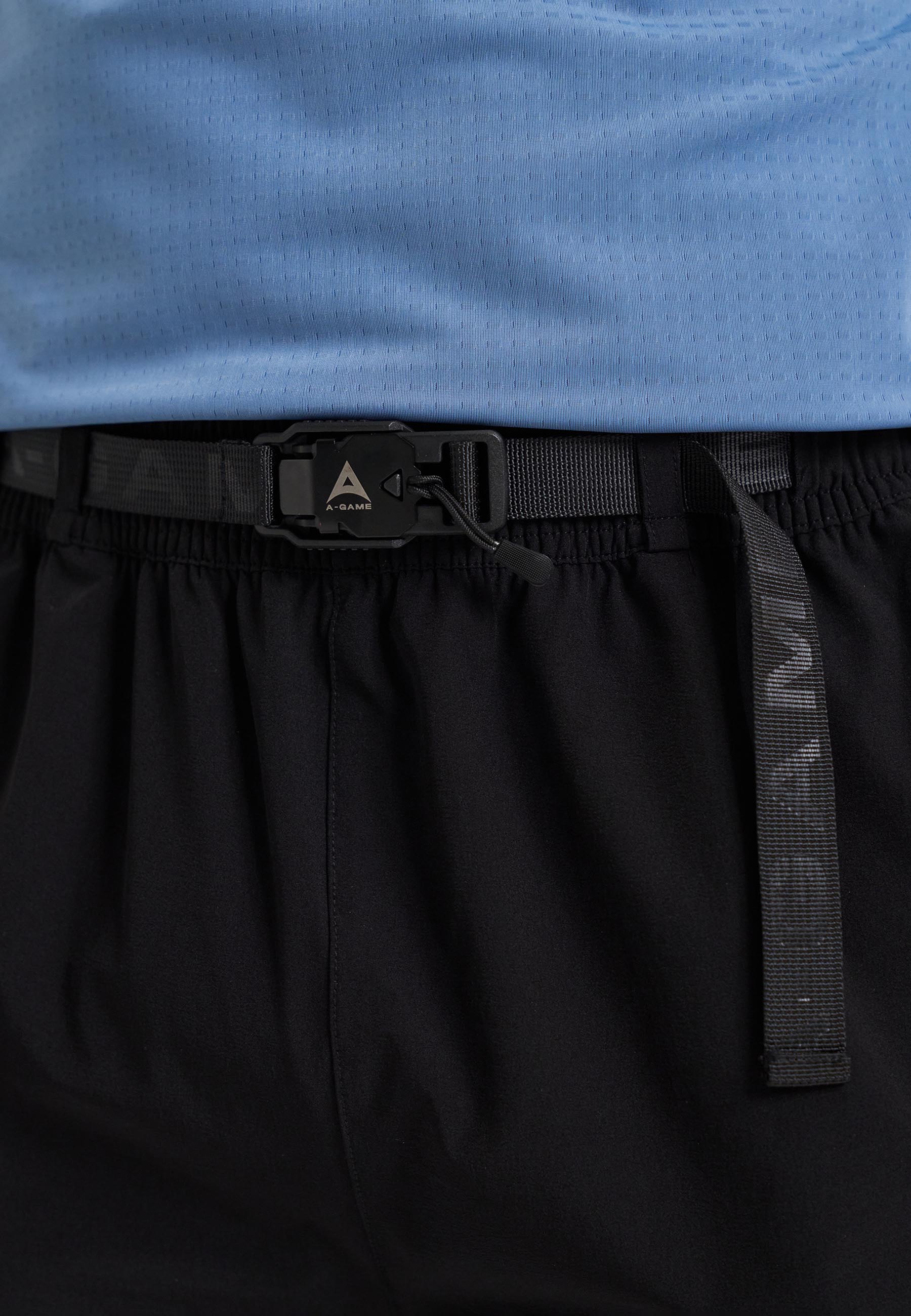 MENS A-GAME TECH CARGO SHORTS - BLACK