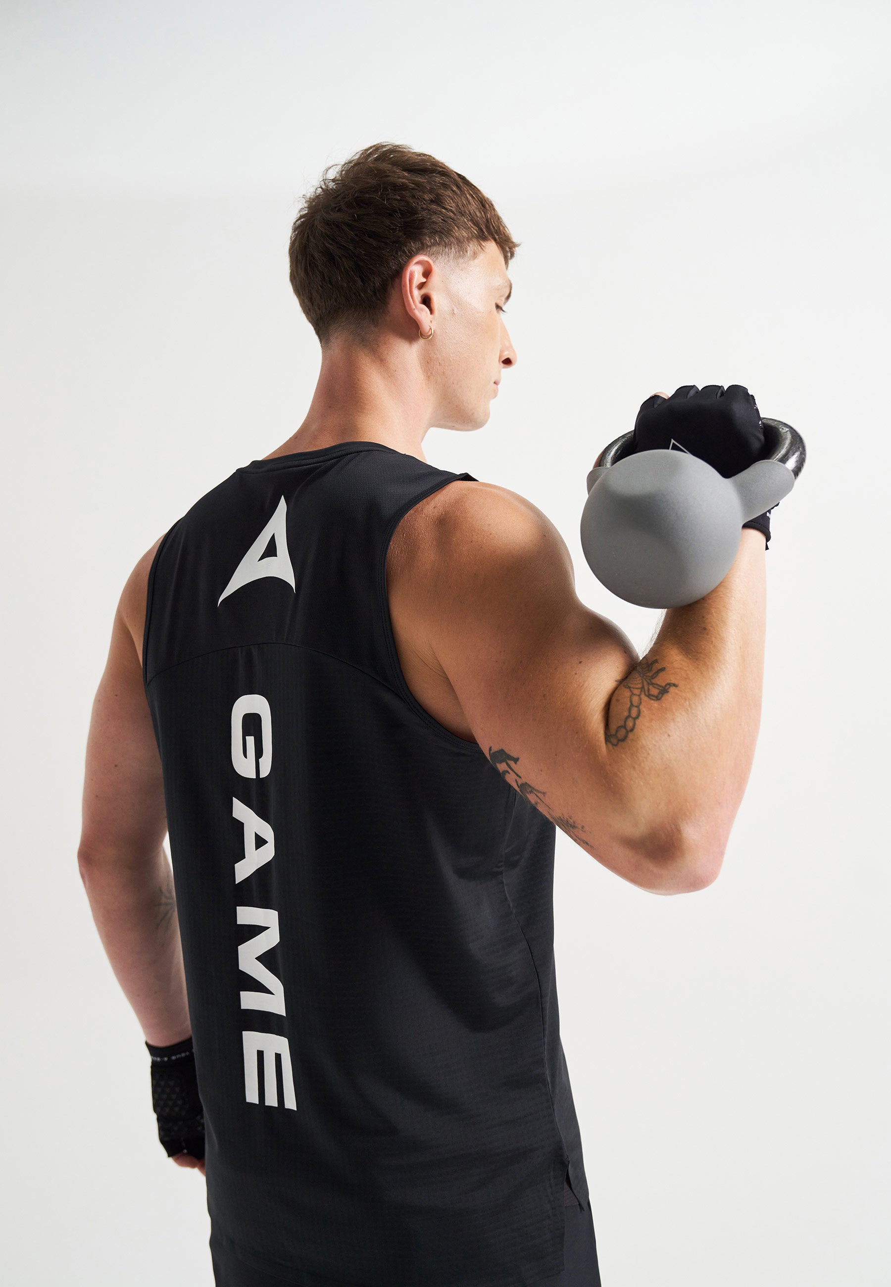 MENS A-GAME TRAINING TANK TOP - BLACK