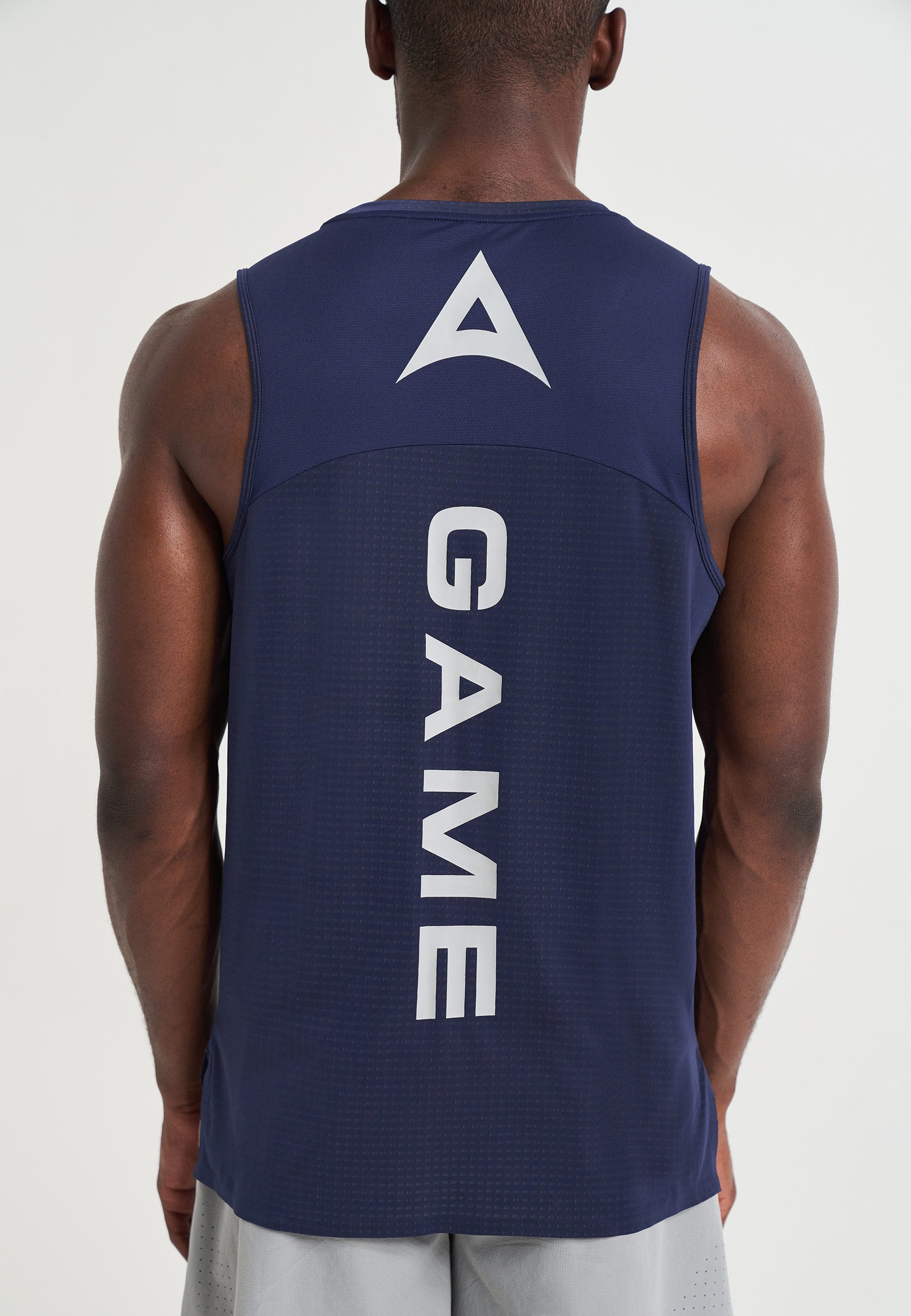 MENS A-GAME TRAINING TANK TOP - NAVY
