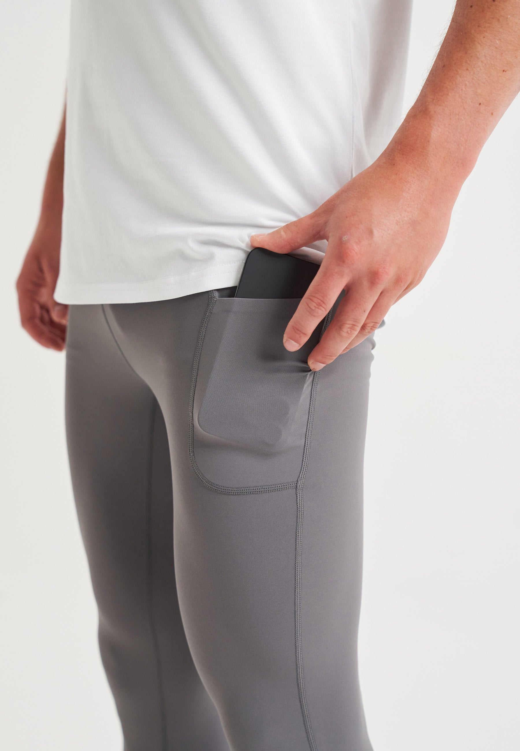 MENS A-GAME TRAINING TIGHT - CHARCOAL