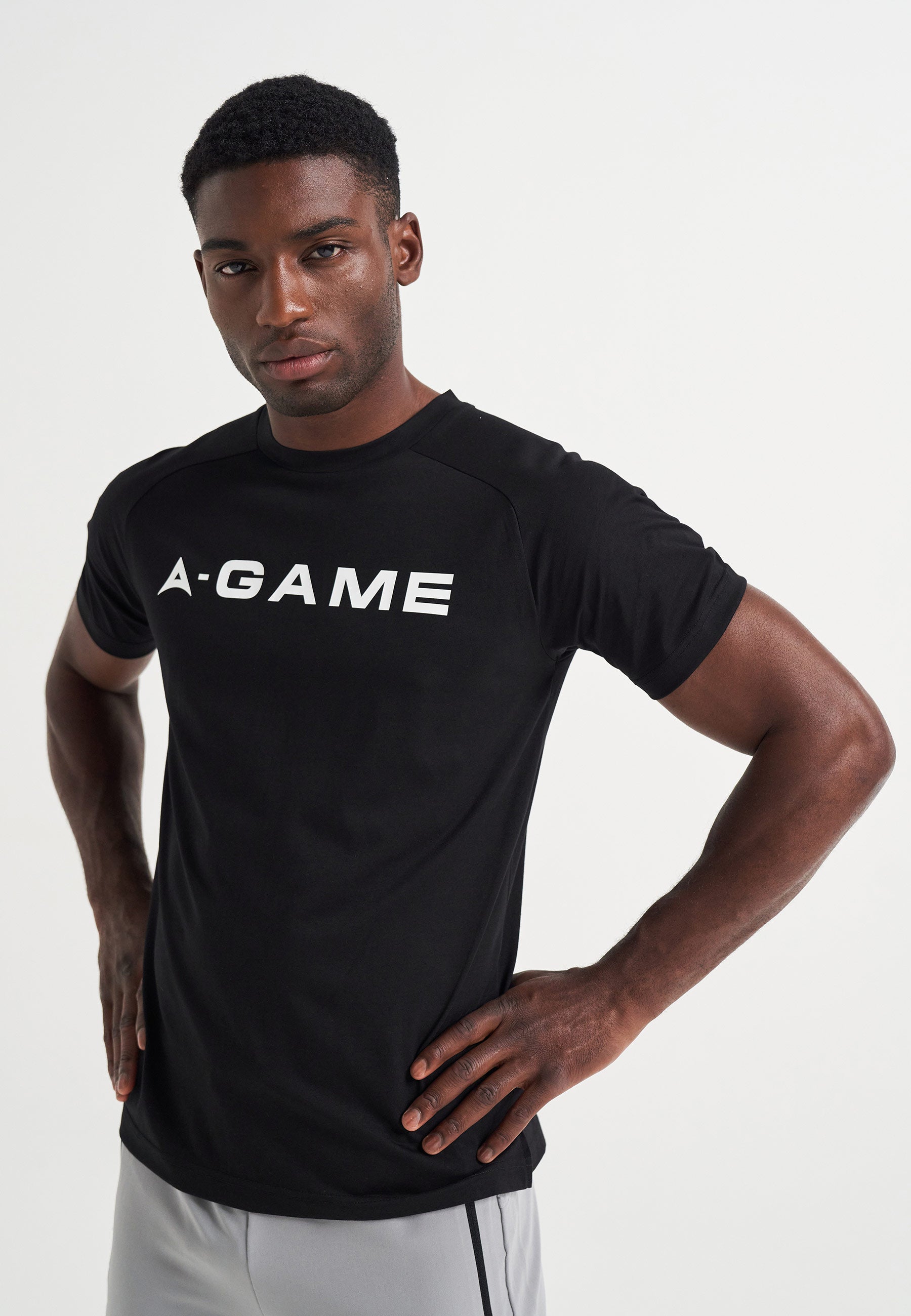 MENS BRING YOUR A-GAME GRAPHIC LOGO T-SHIRT - BLACK
