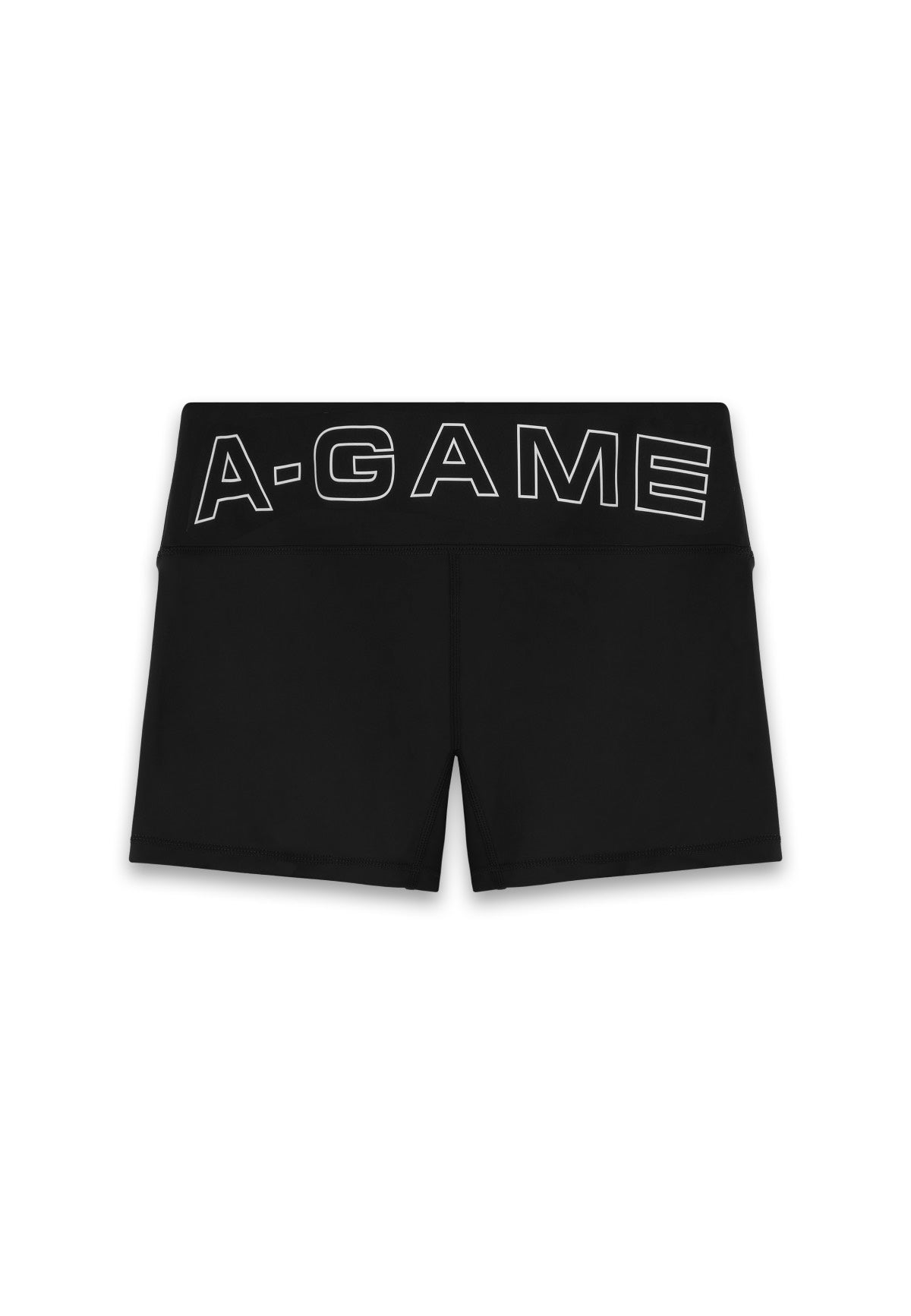 WOMENS A-GAME LOGO MINI TRAINING SHORTS - BLACK