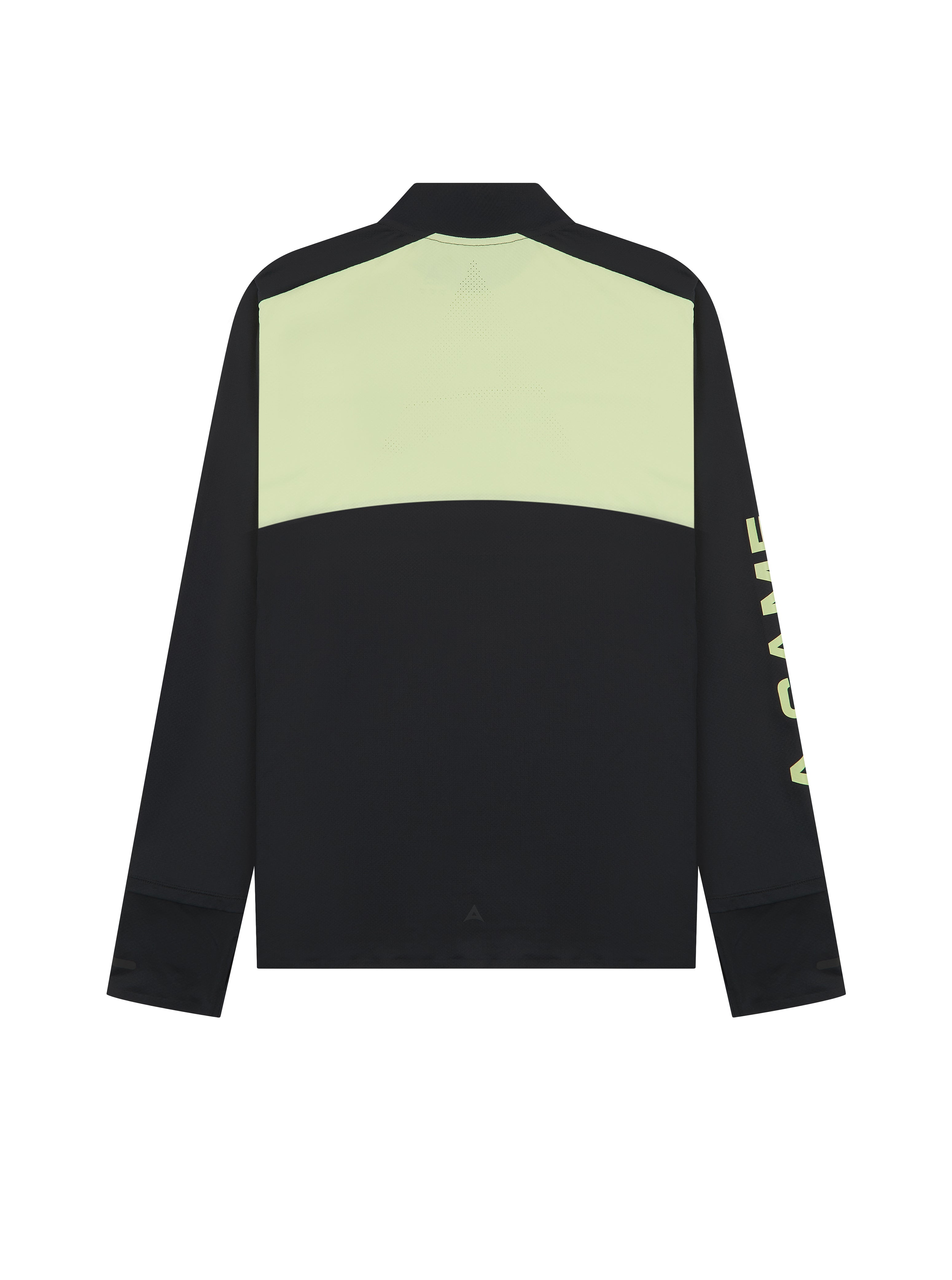 MENS A-GAME PERFORMANCE LONG SLEEVE TRAINING TOP - BLACK/LIME