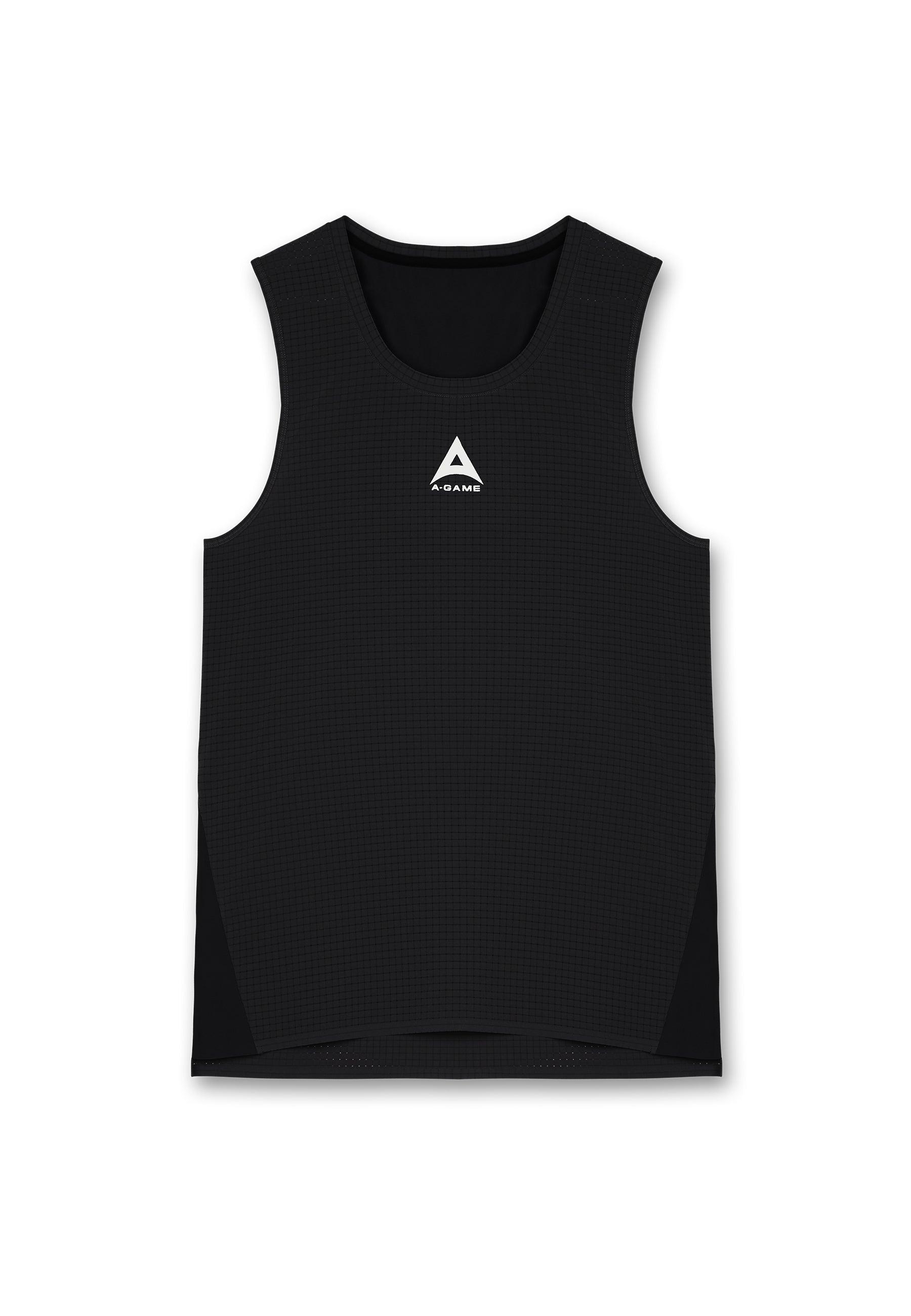 MENS A-GAME MESH TRAINING VEST - BLACK