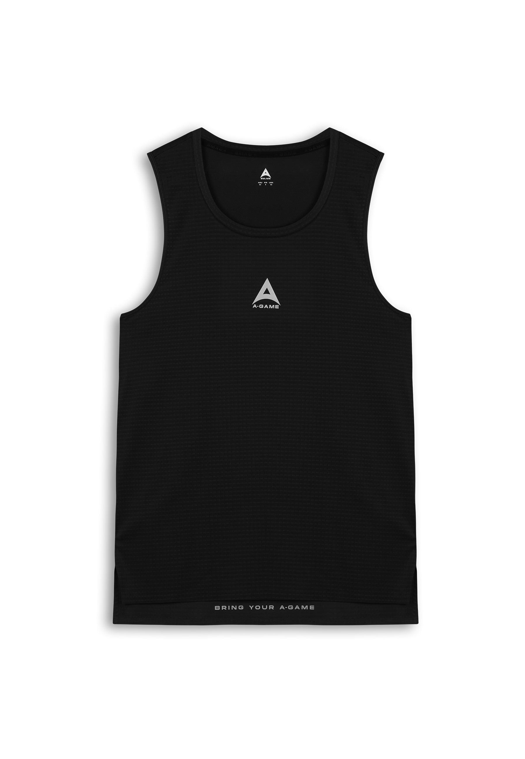 MENS A-GAME TRAINING TANK TOP - BLACK