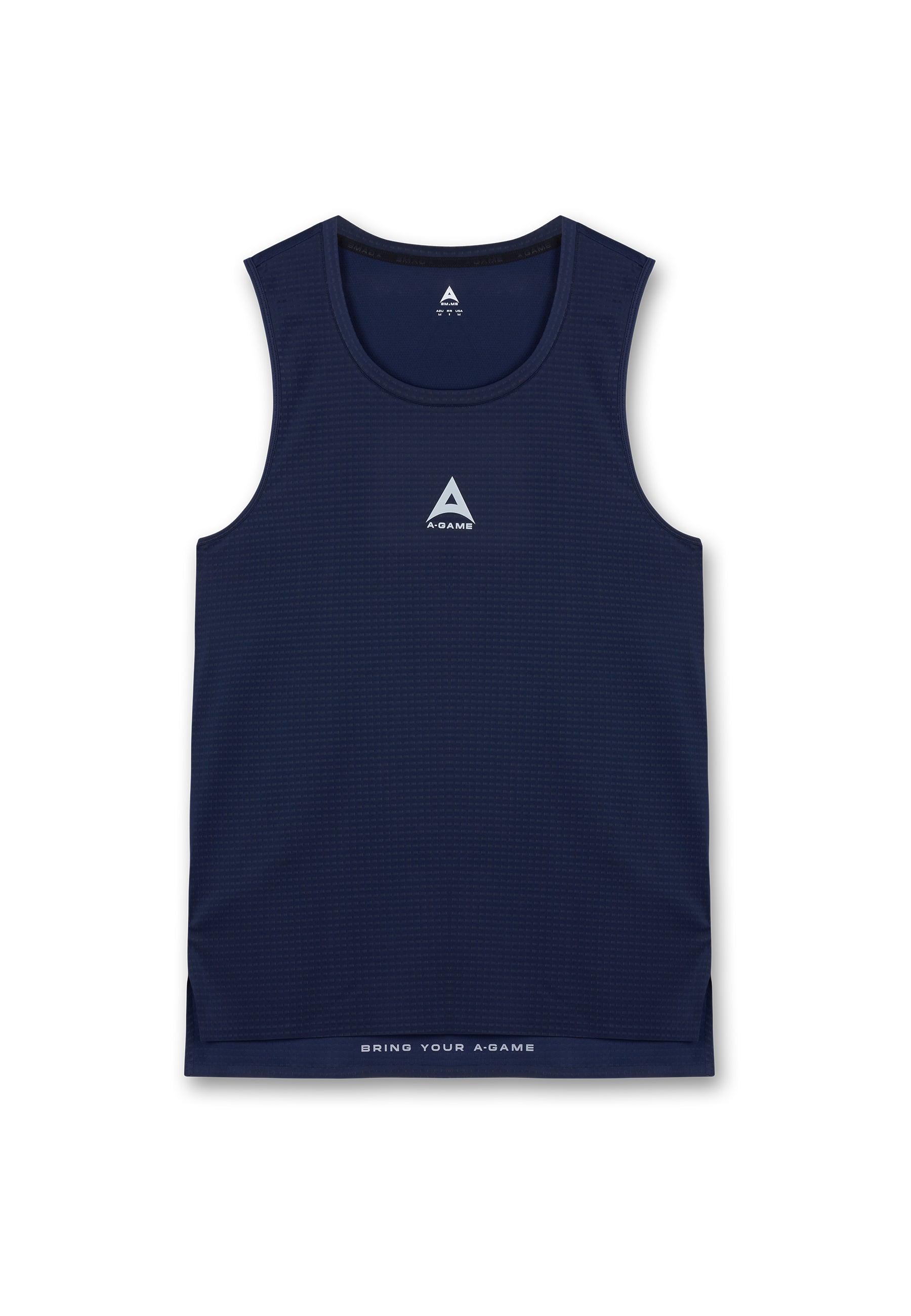 MENS A-GAME TRAINING TANK TOP - NAVY