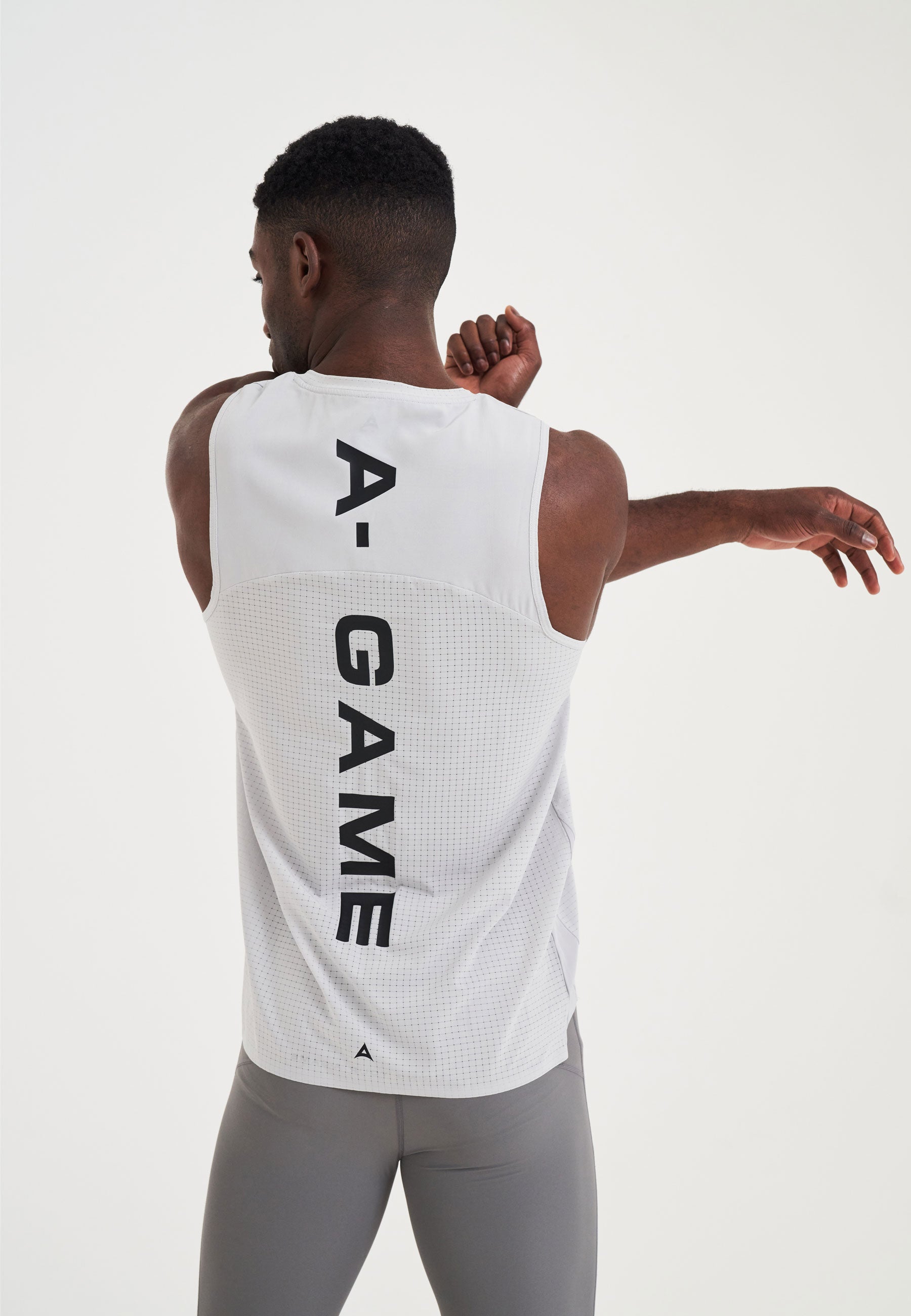 MENS A-GAME MESH TRAINING VEST - GREY