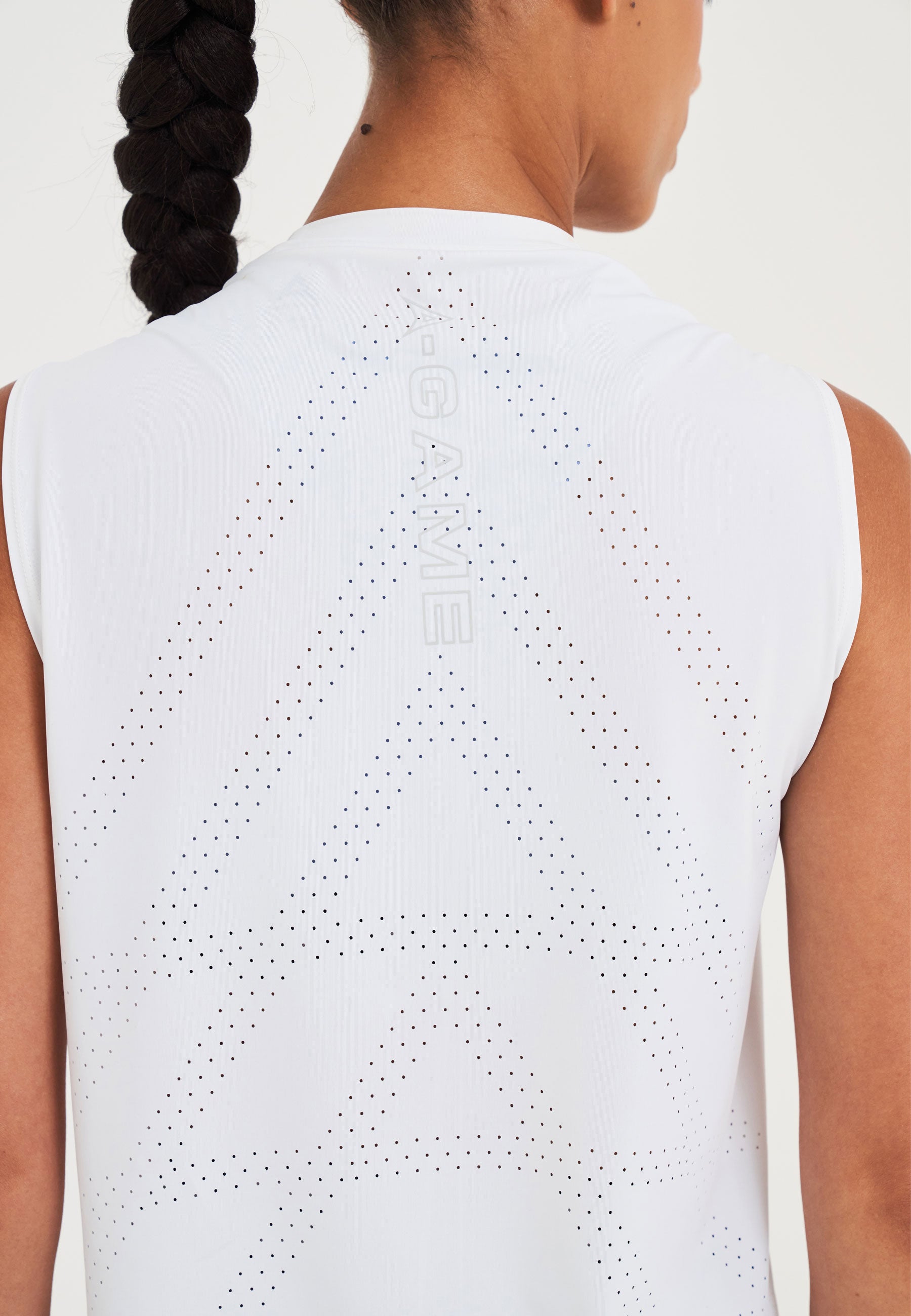 WOMENS A-GAME TRAINING RELAXED VEST - WHITE
