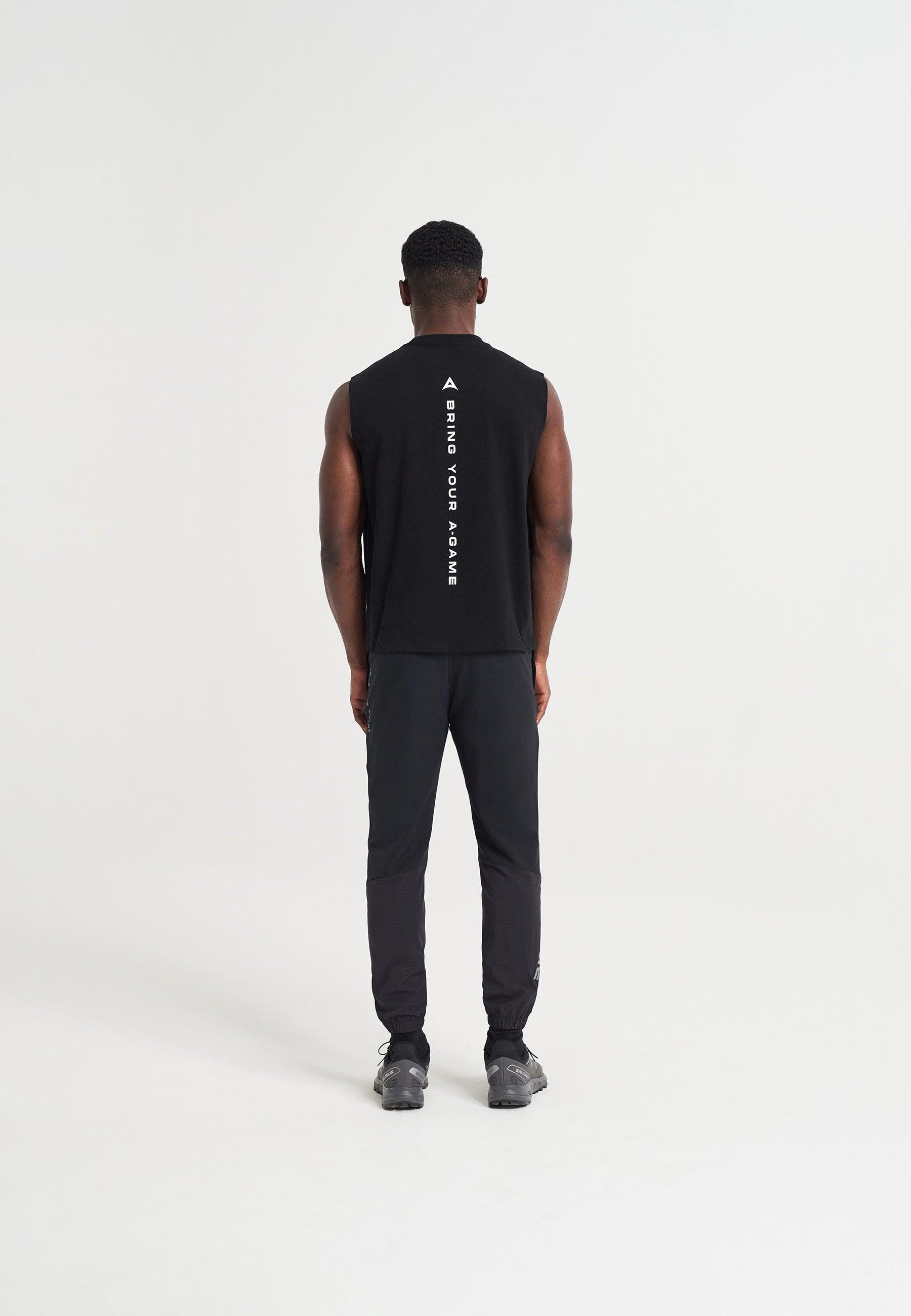 MENS A-GAME CUFFED TRAINING PANTS - BLACK