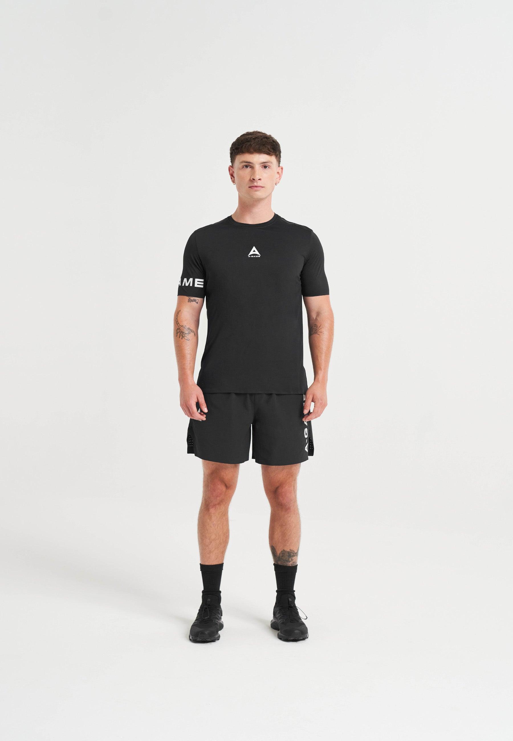 MENS A-GAME PERFORMANCE TRAINING T-SHIRT - BLACK