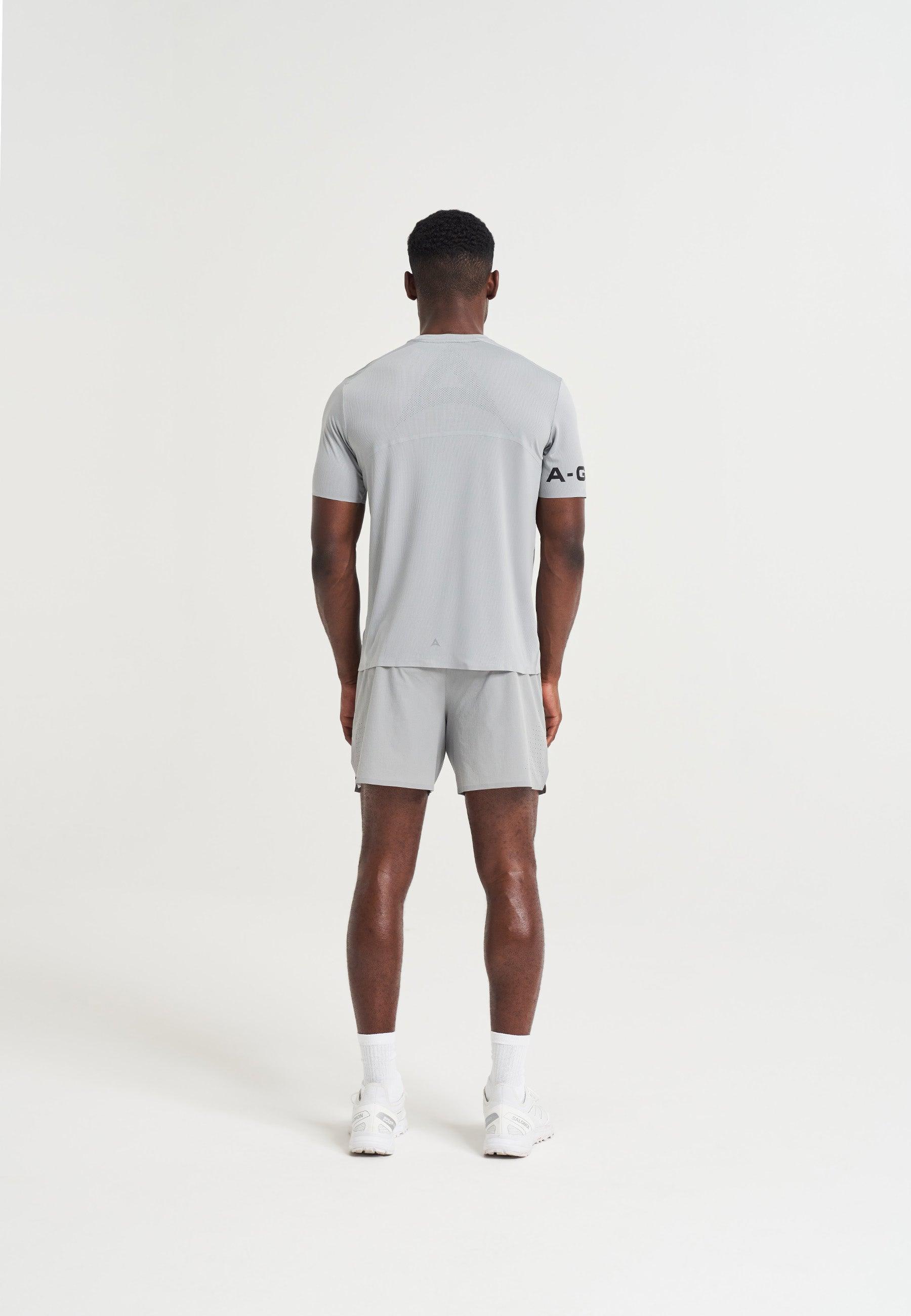 MENS A-GAME PERFORMANCE TRAINING T-SHIRT - STEEL GREY