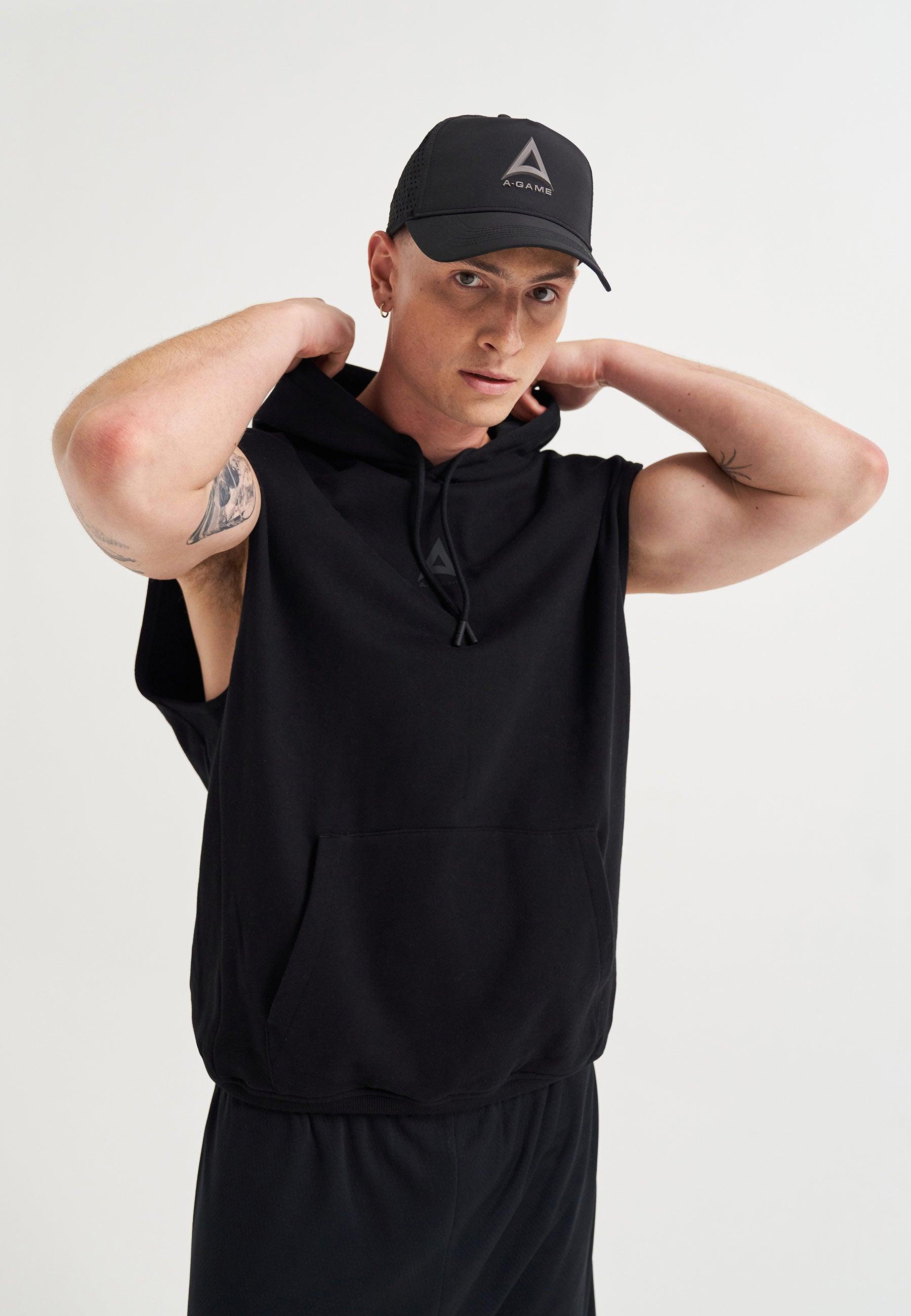 UNISEX A-GAME PERFORATED ICON TRAINING CAP - BLACK