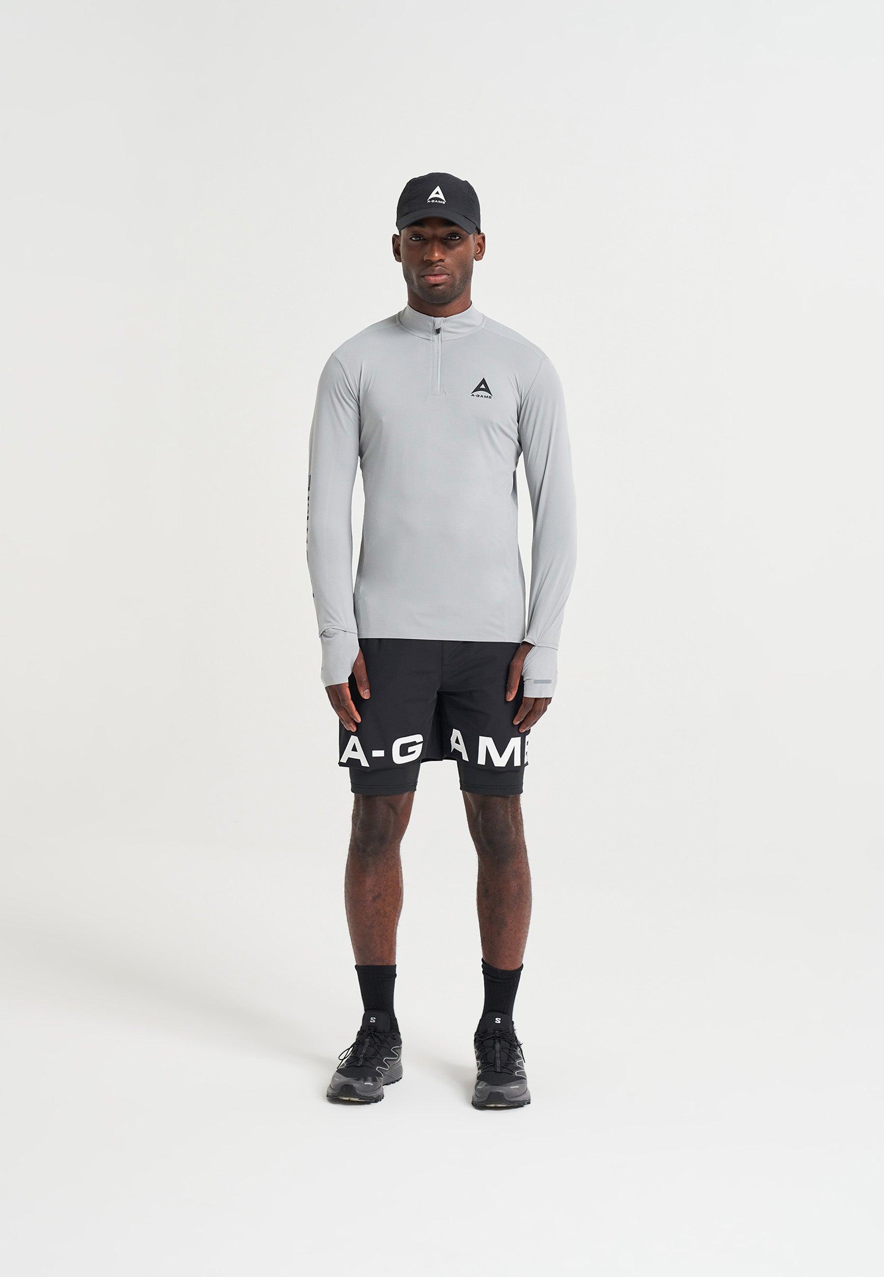 UNISEX A-GAME PERFORMANCE RUNNING CAP - BLACK