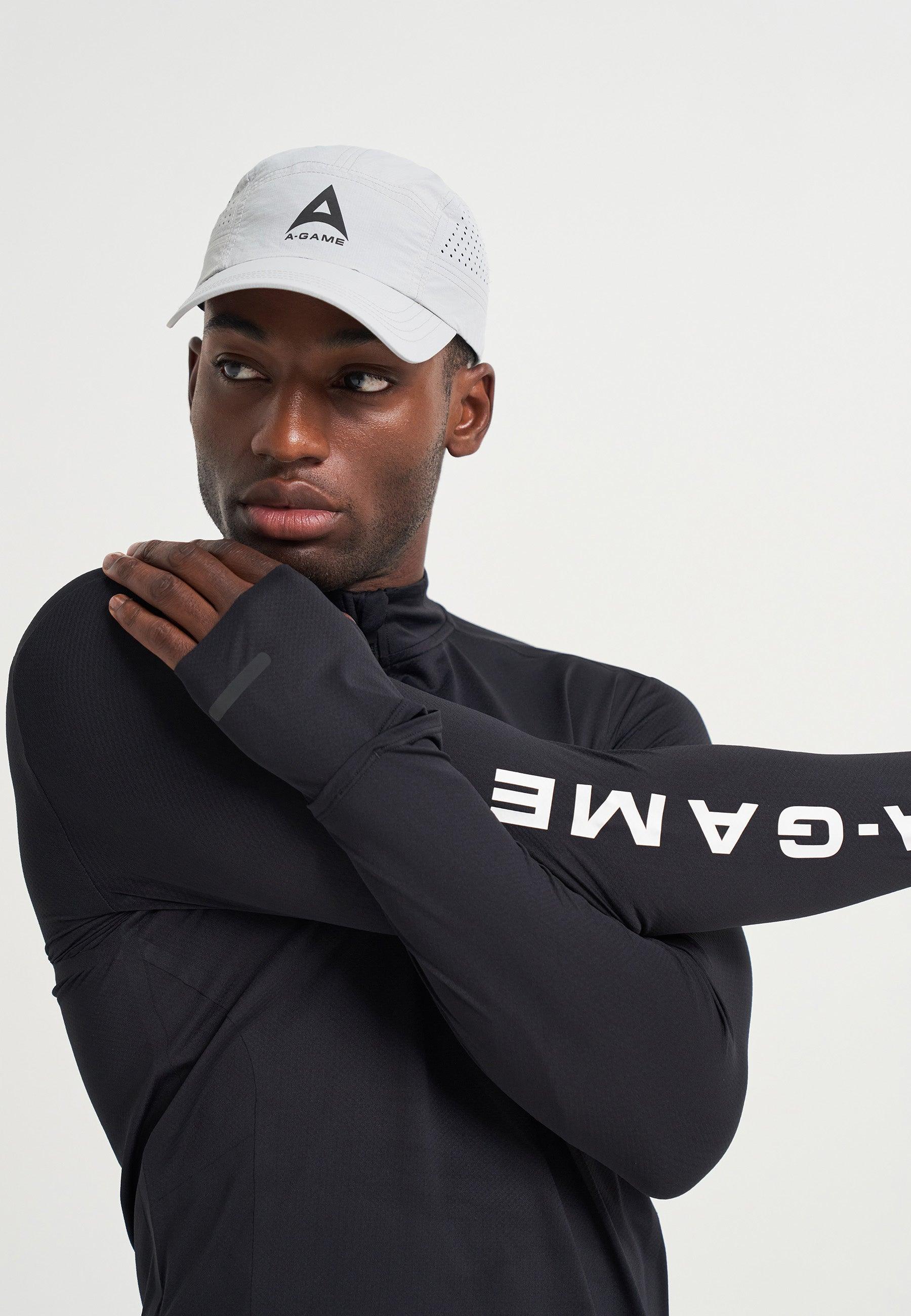 UNISEX A-GAME PERFORMANCE RUNNING CAP - GREY