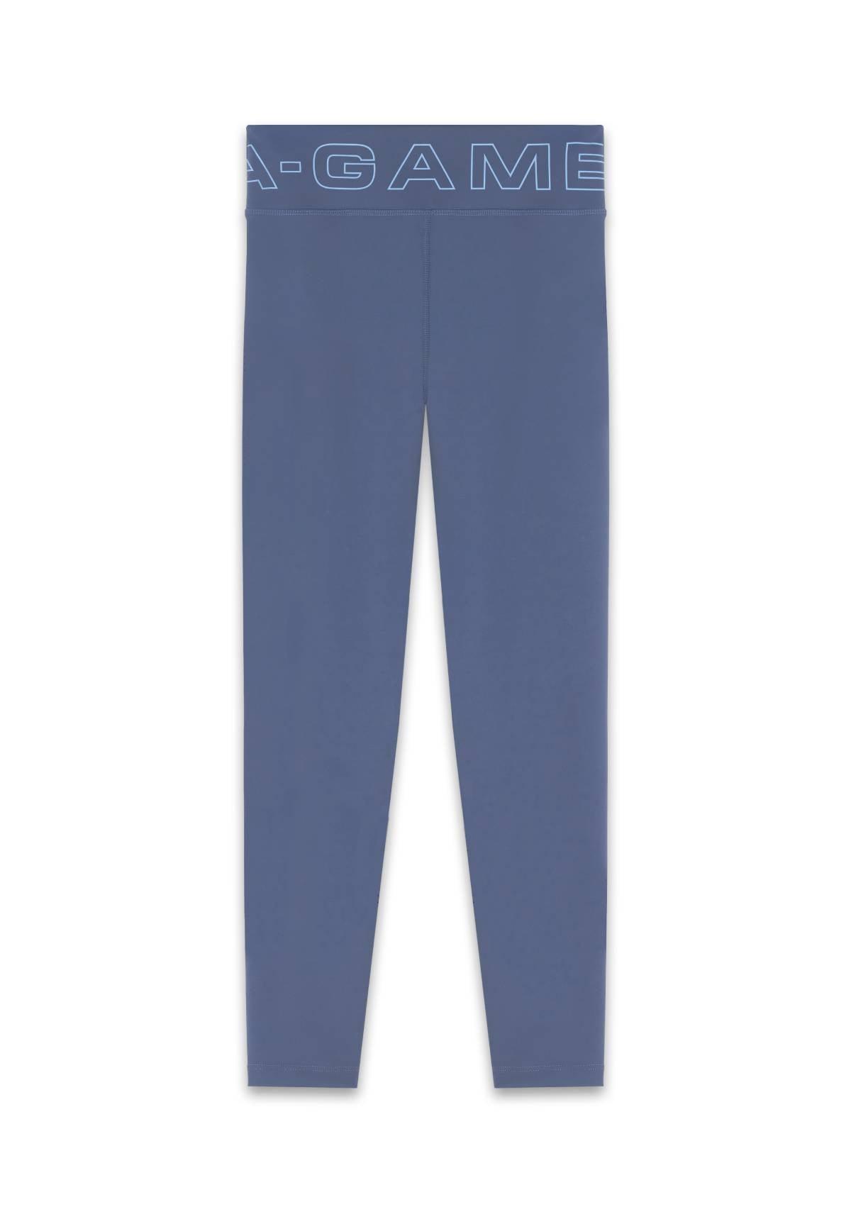 WOMENS A-GAME  WRAPPED YOGA LEGGINGS - BLUE