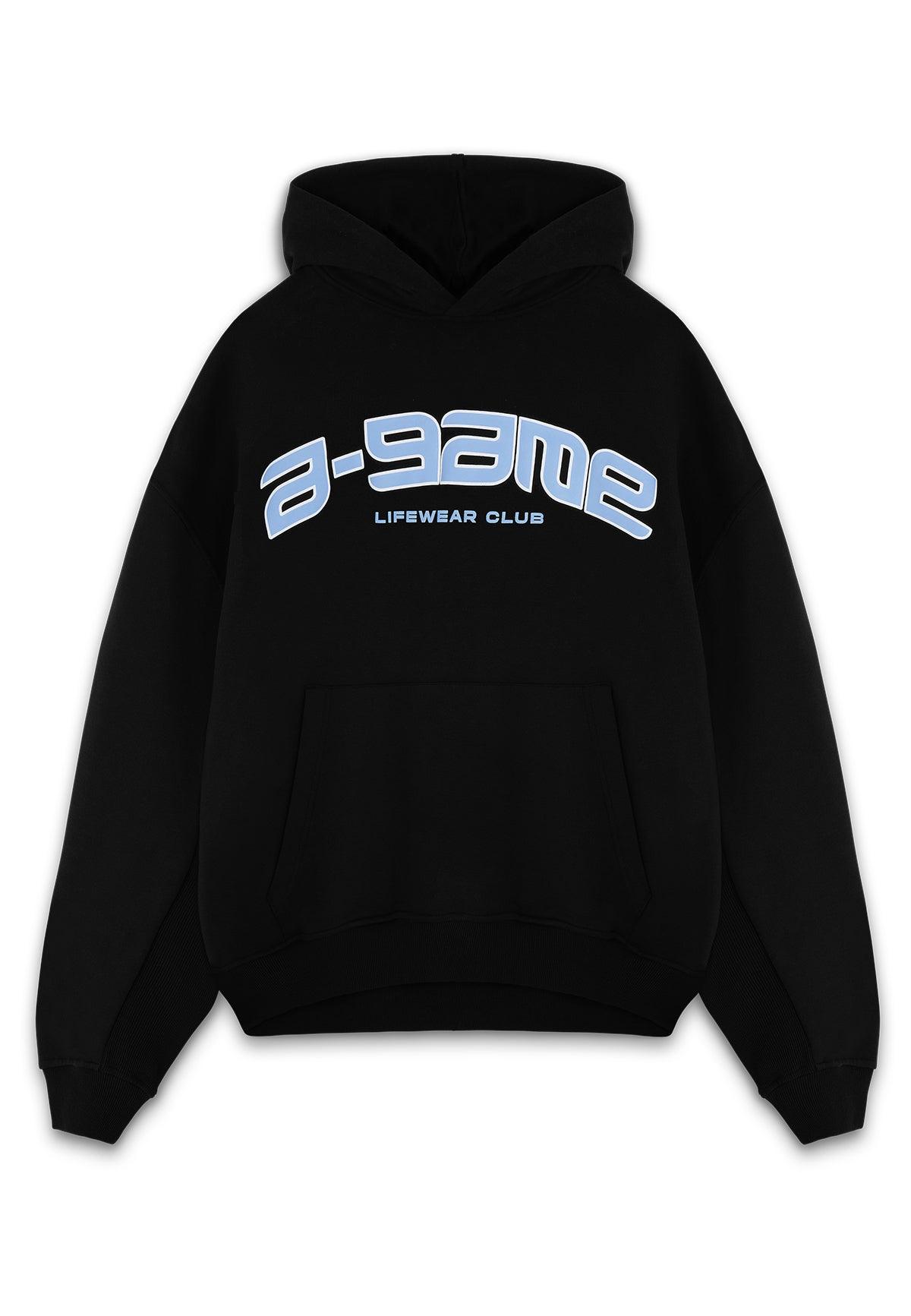 WOMENS A-GAME ROTATE LOGO GRAPHIC HOODIE - BLACK