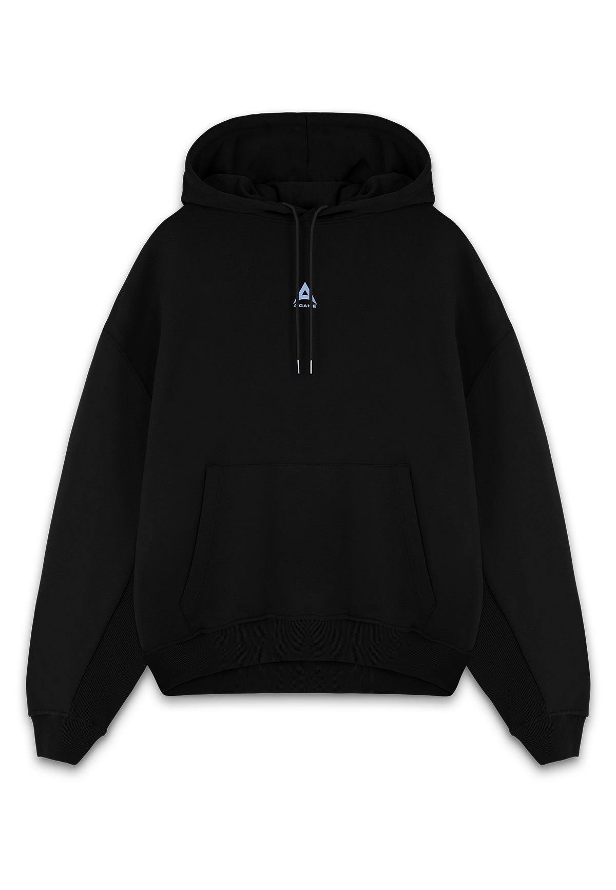 WOMENS BRING YOUR A-GAME GRAPHIC HOODIE - BLACK
