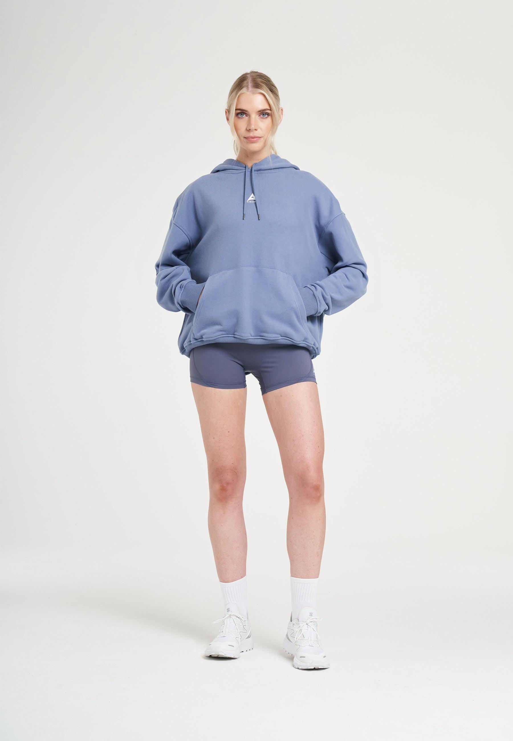 WOMENS BRING YOUR A-GAME GRAPHIC HOODIE - ELEMENTAL BLUE